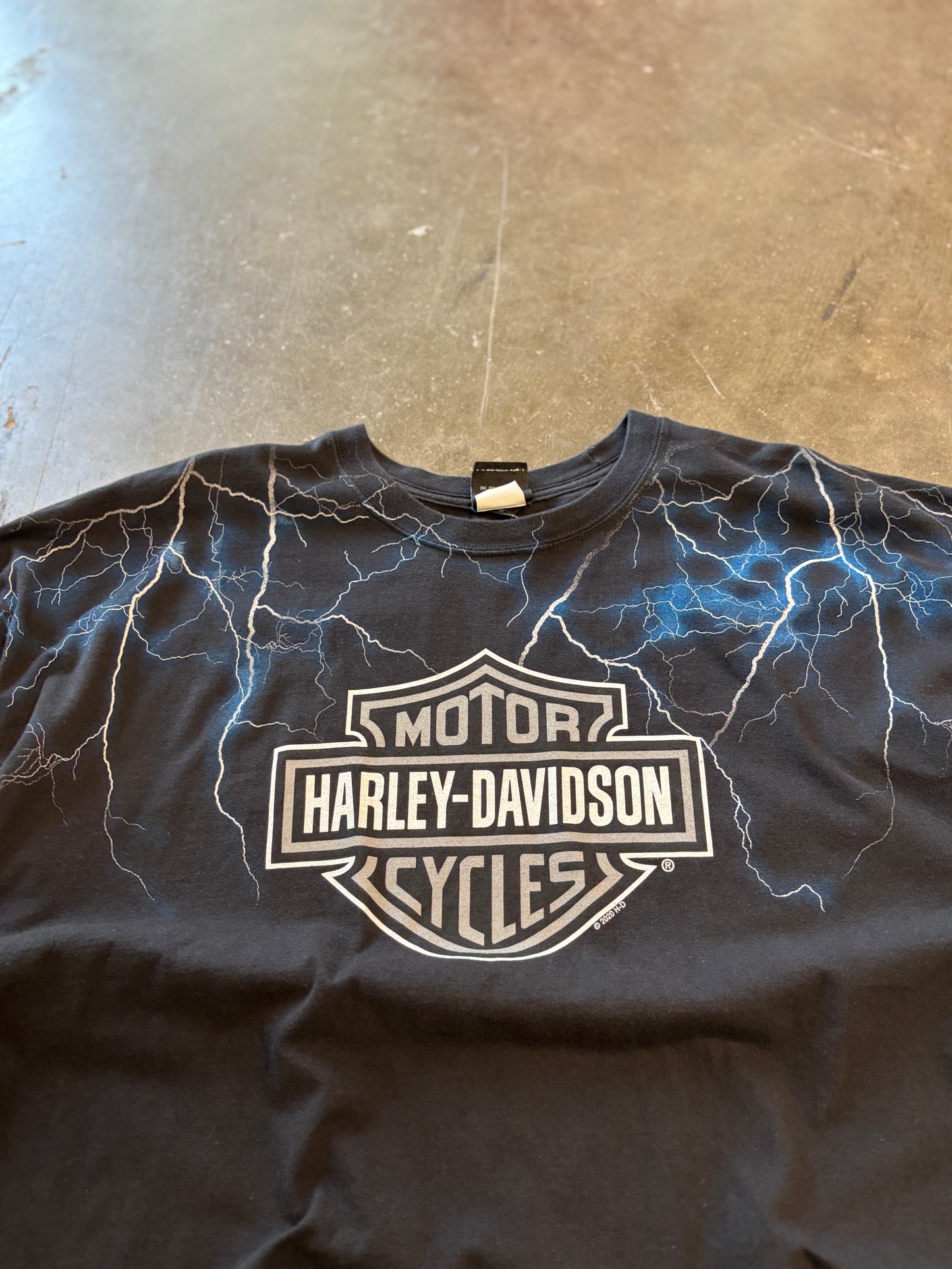 Harley Blue Lightning shirt size xxxl