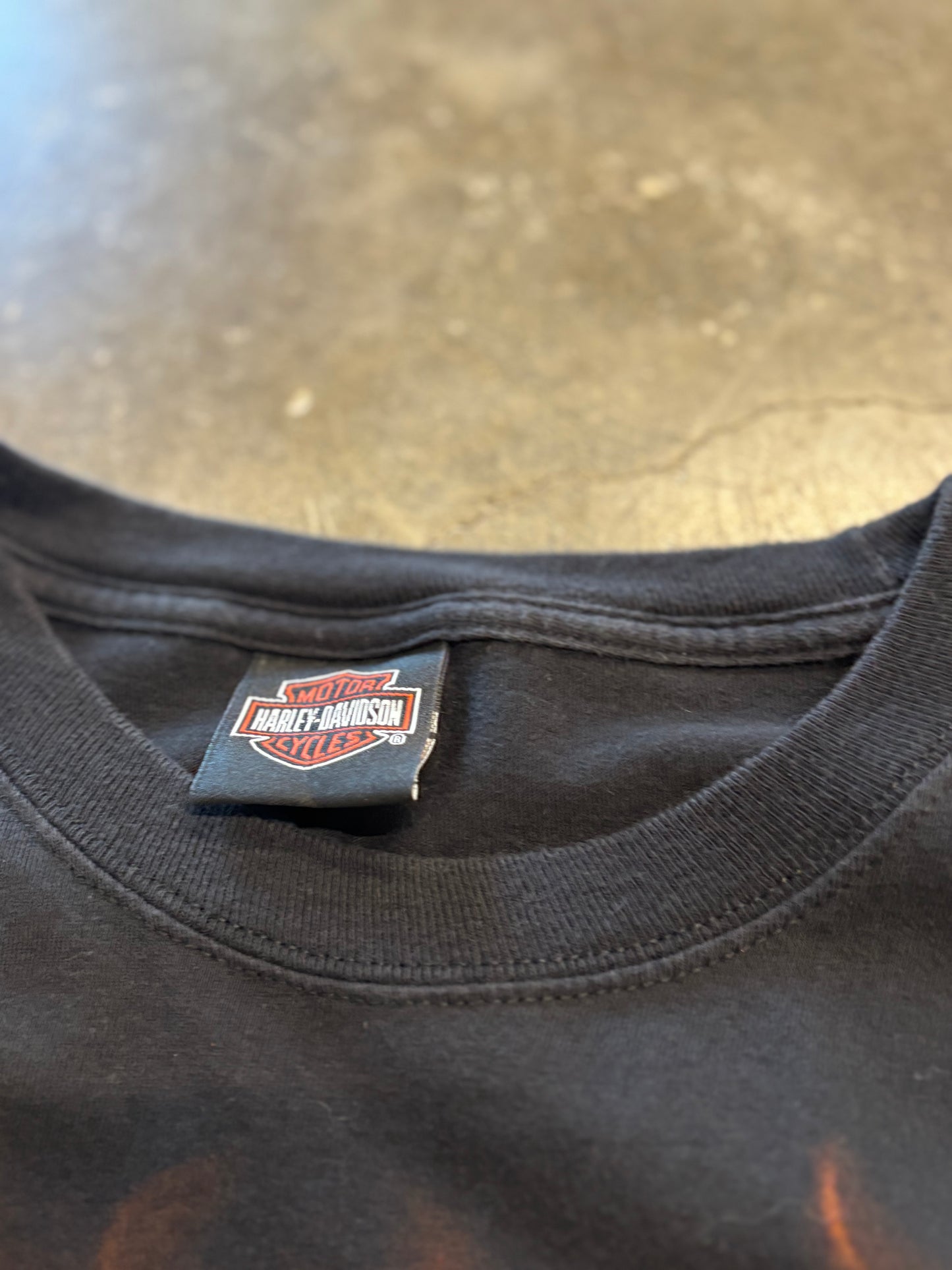 Harley Davidson Flame shield shirt size large