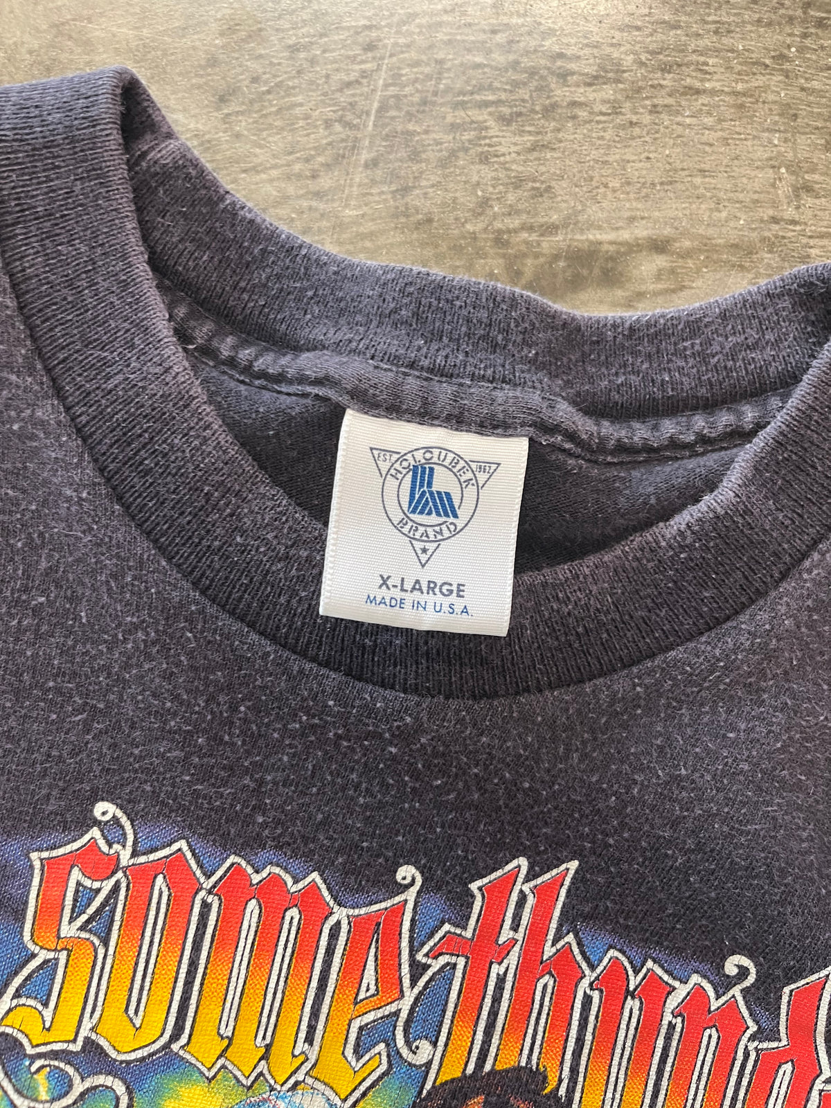 Vintage 80’s Harley Davidson kick some thunder shirt size xl
