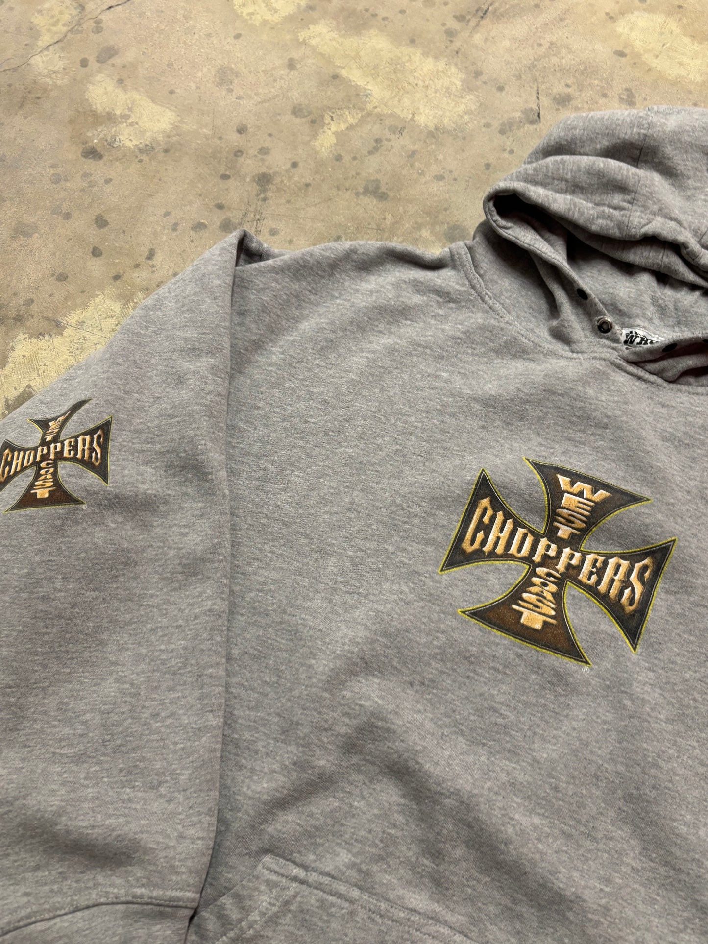 West Coast Choppers grey hoodie size XXL