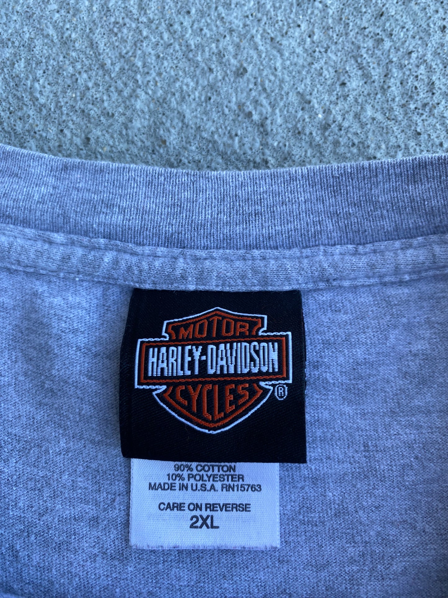 Vintage Harley Blue Flame long sleeve size 2xl