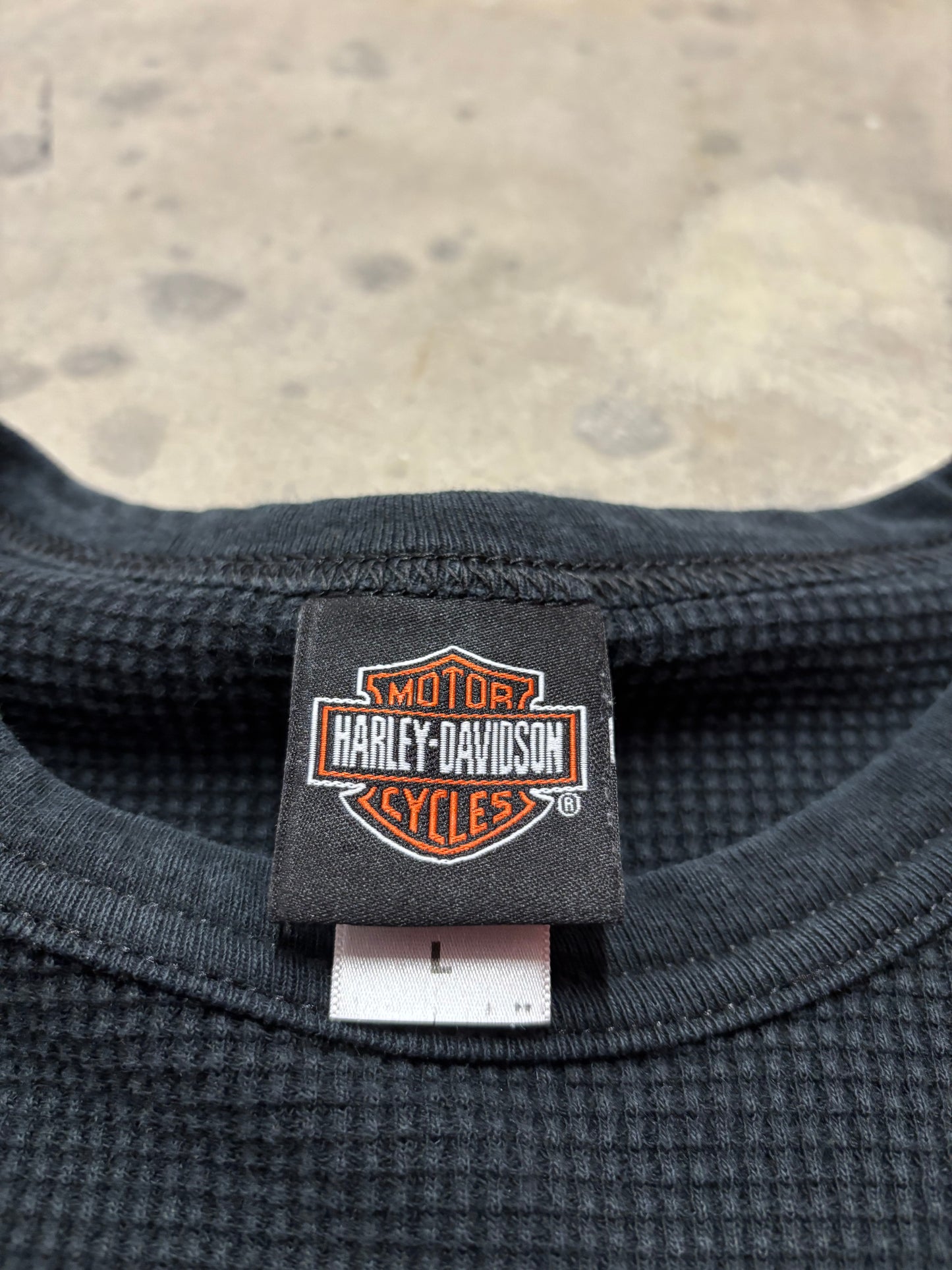 Harley Davidson red flame thermal size large