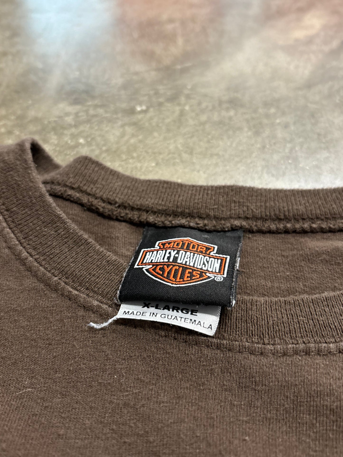 Vintage Harley Davidson mocha longsleeve size xl