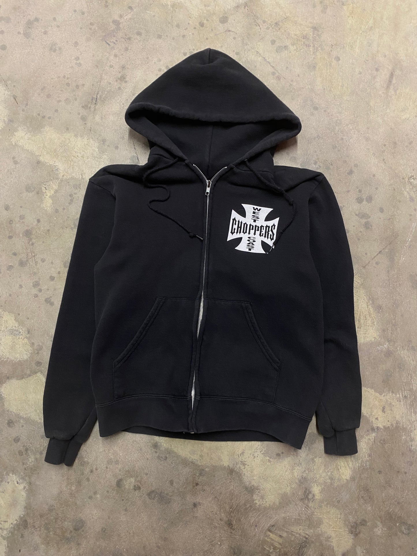 Vintage West Coast Choppers zip up hoodie size small
