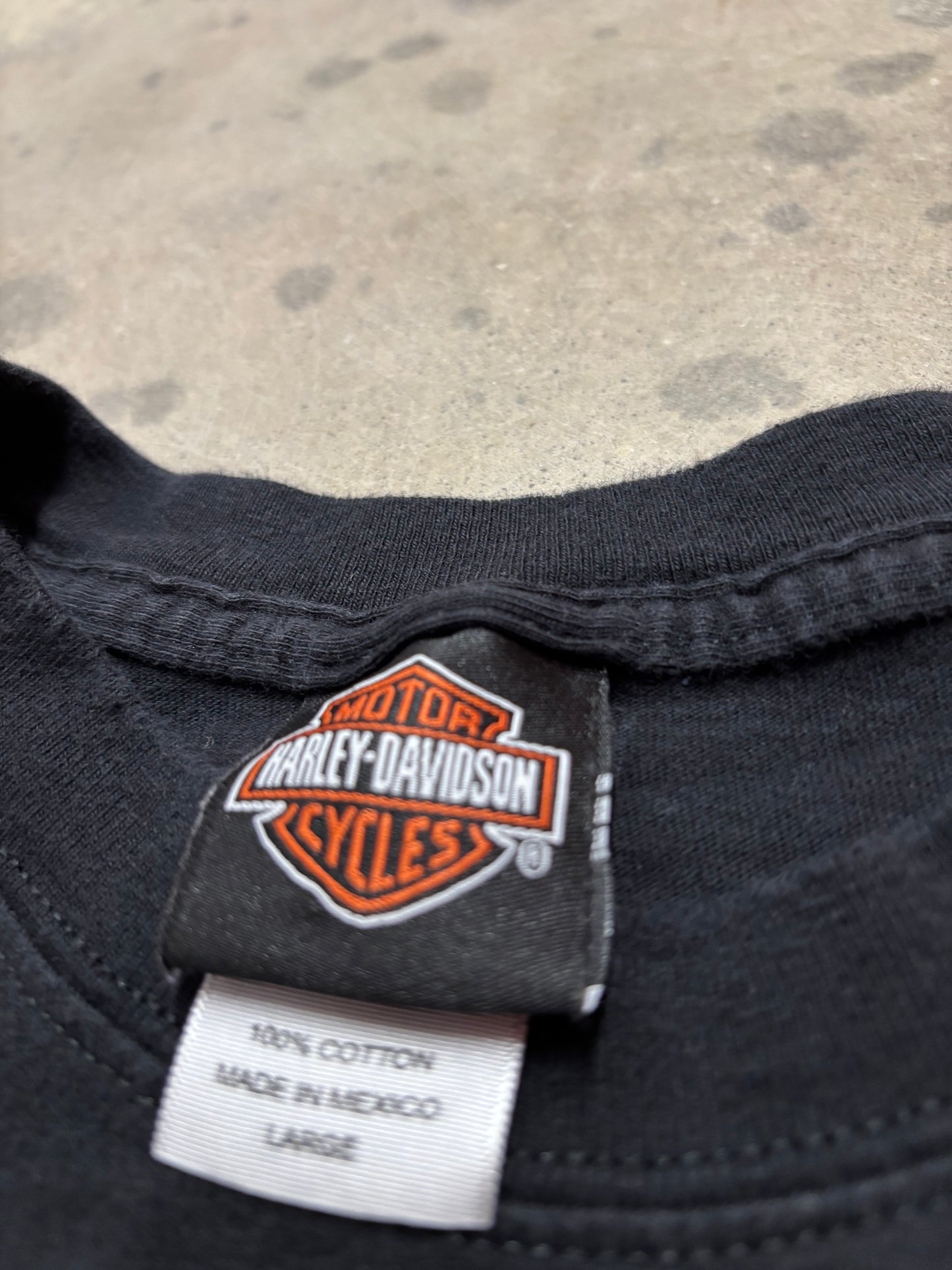 Vintage Harley Davidson red blade longsleeve shirt size large