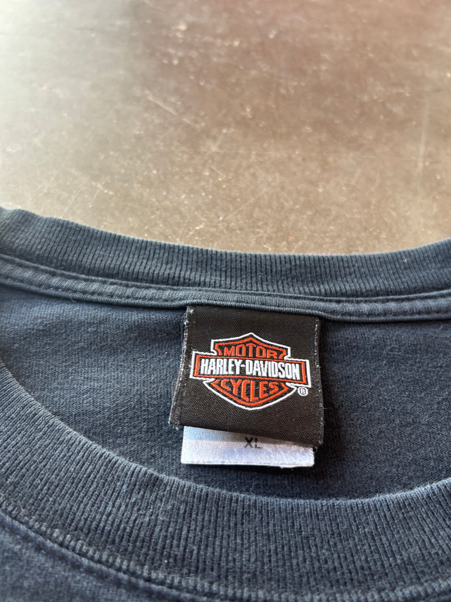 Vintage Harley Davidson Chrome flame long sleeve size xl
