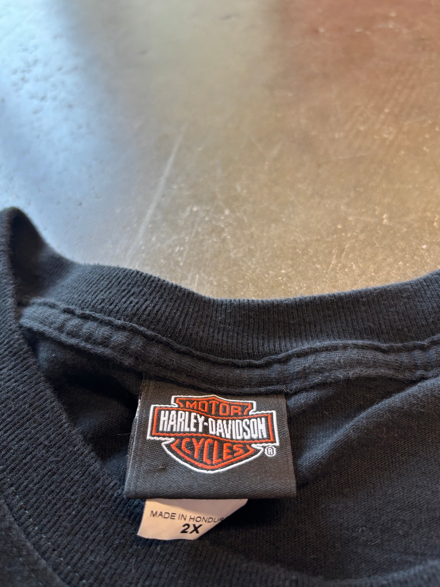 Harley Davidson Joker long sleeve blue flame size xxl