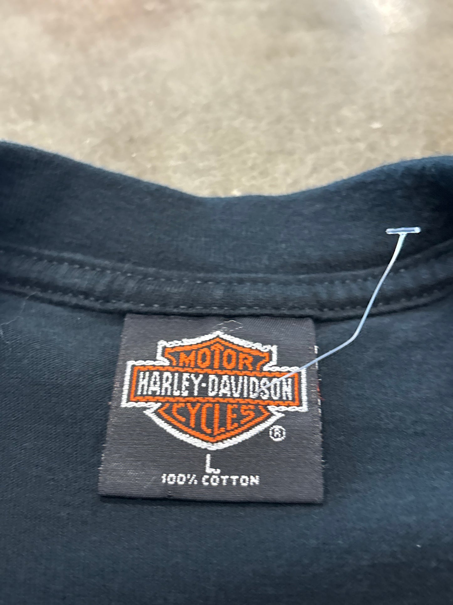 Vintage Harley Davidson Flame ball shirt size large