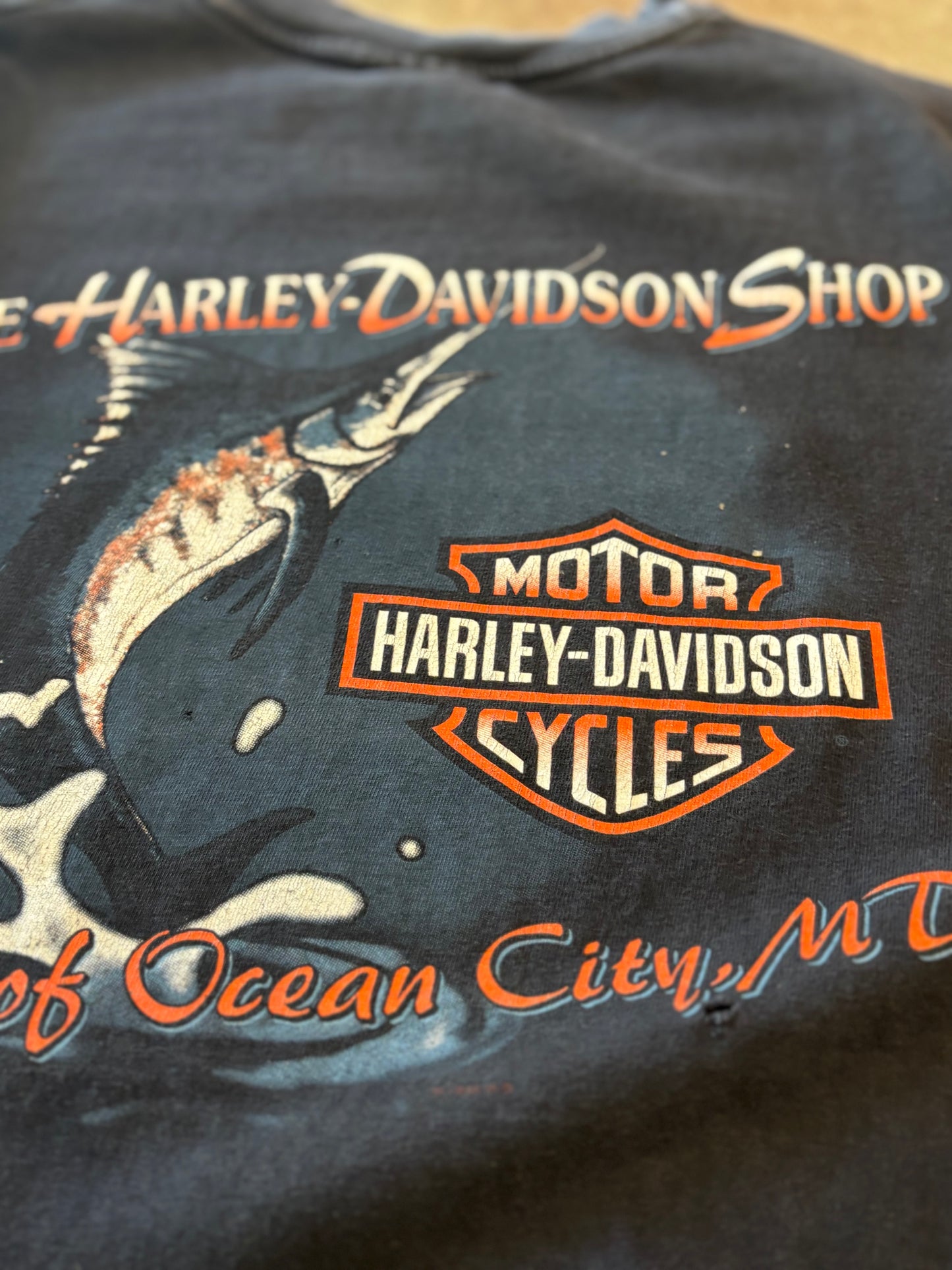 Vintage Harley Davidson V twin fire shirt size large