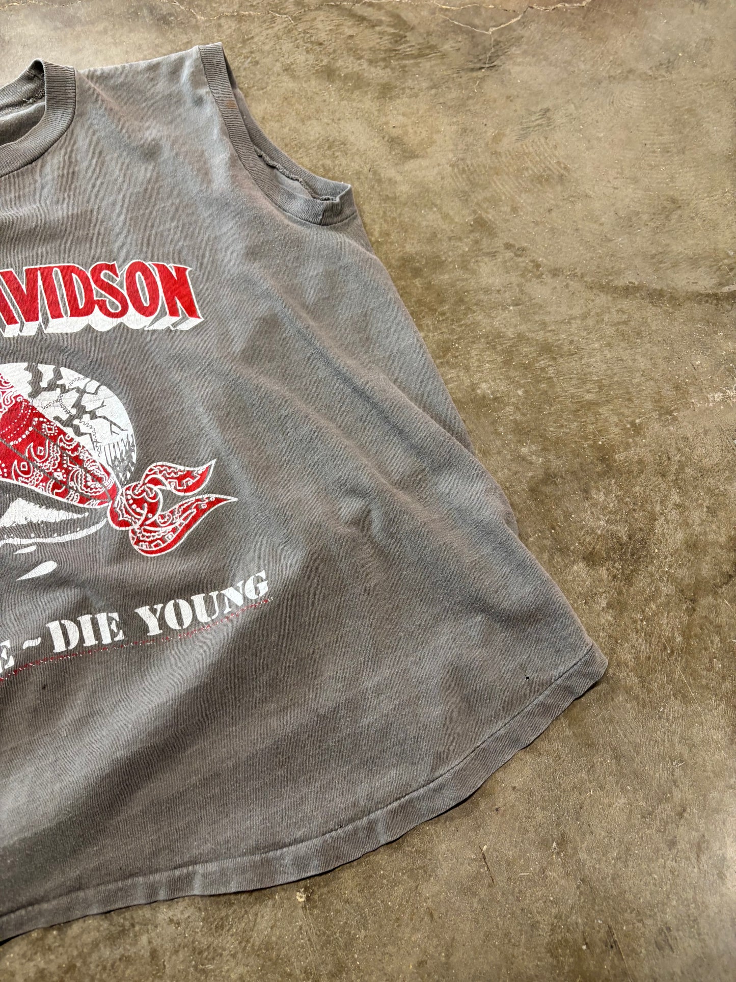 Vintage Harley Davidson 80’s Ride Free Die Young shirt size m/l