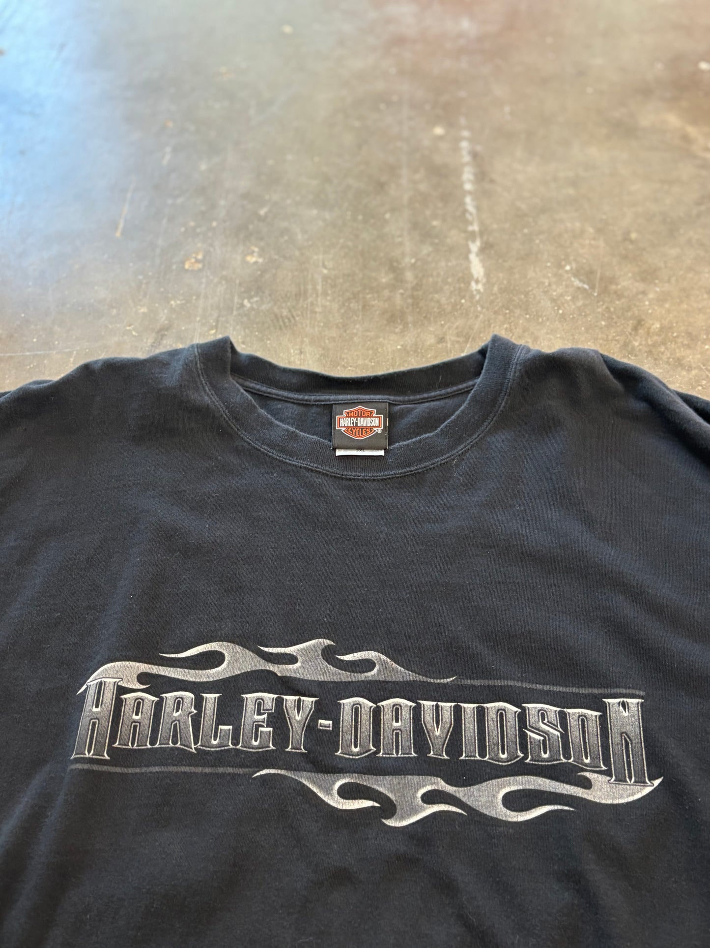 Harley Davidson chrome flame sleeve long sleeve size xxxl