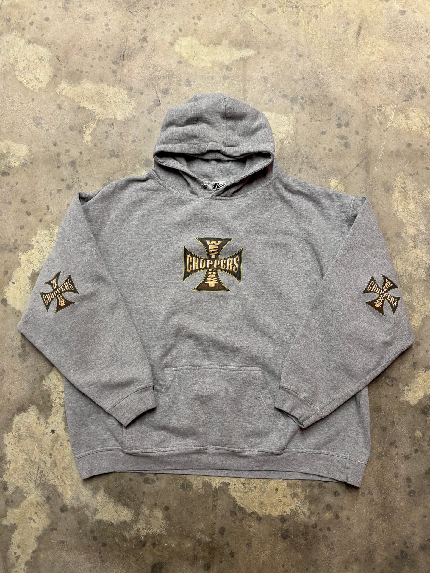 West Coast Choppers grey hoodie size XXL