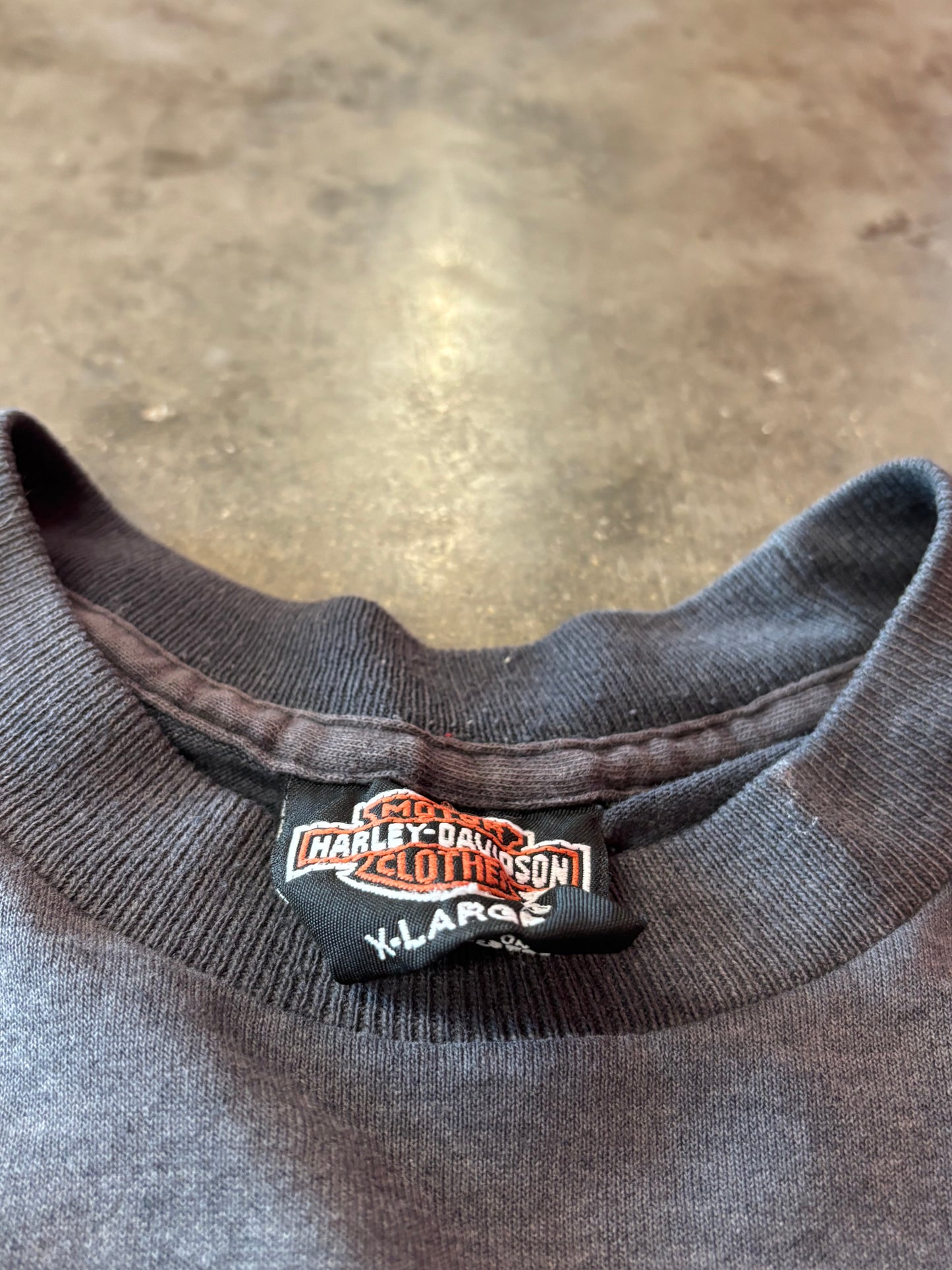 Vintage Harley Davidson v twin fader size xl