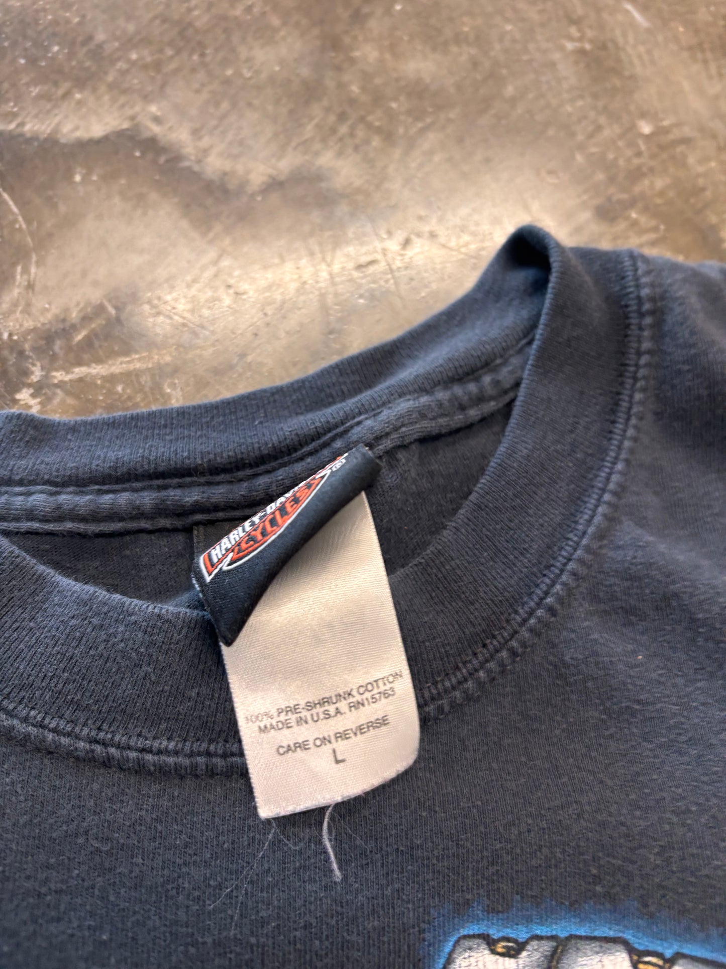 Vintage Harley Davidson Ride Hard live fast shirt size large