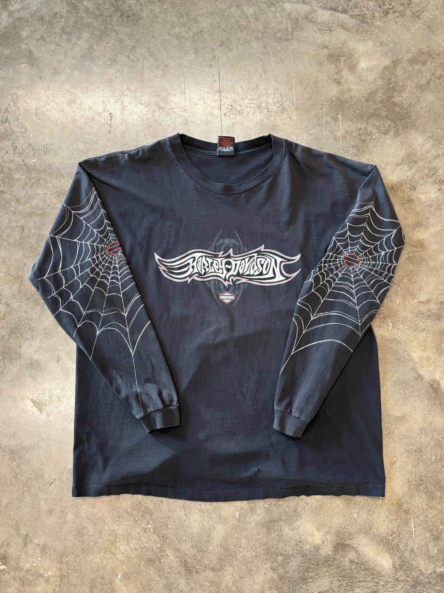 Vintage Harley Davidson Spider Long sleeve size XXXL fits 2XL