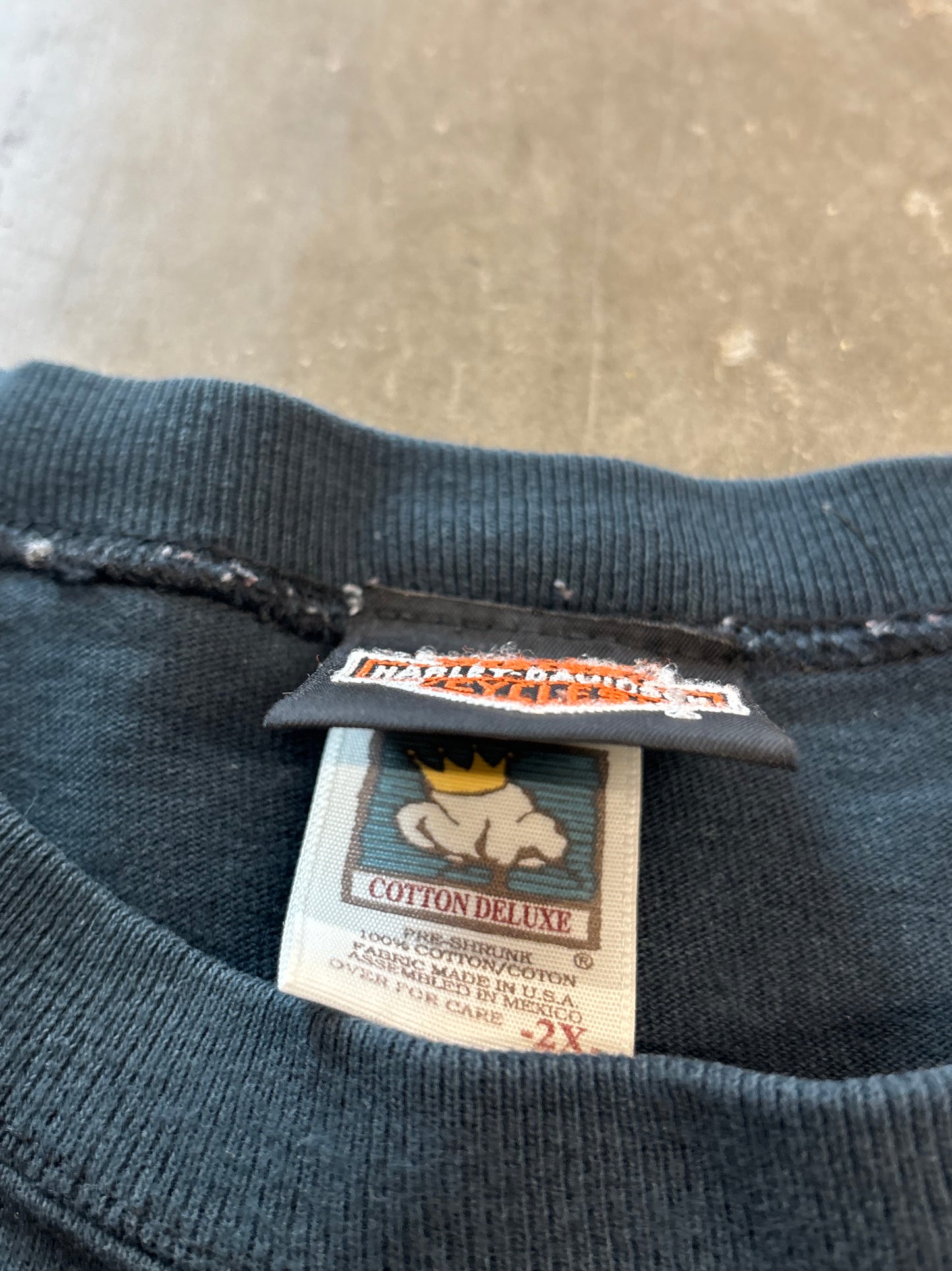 Vintage Harley Davidson bone long sleeeve size xxl