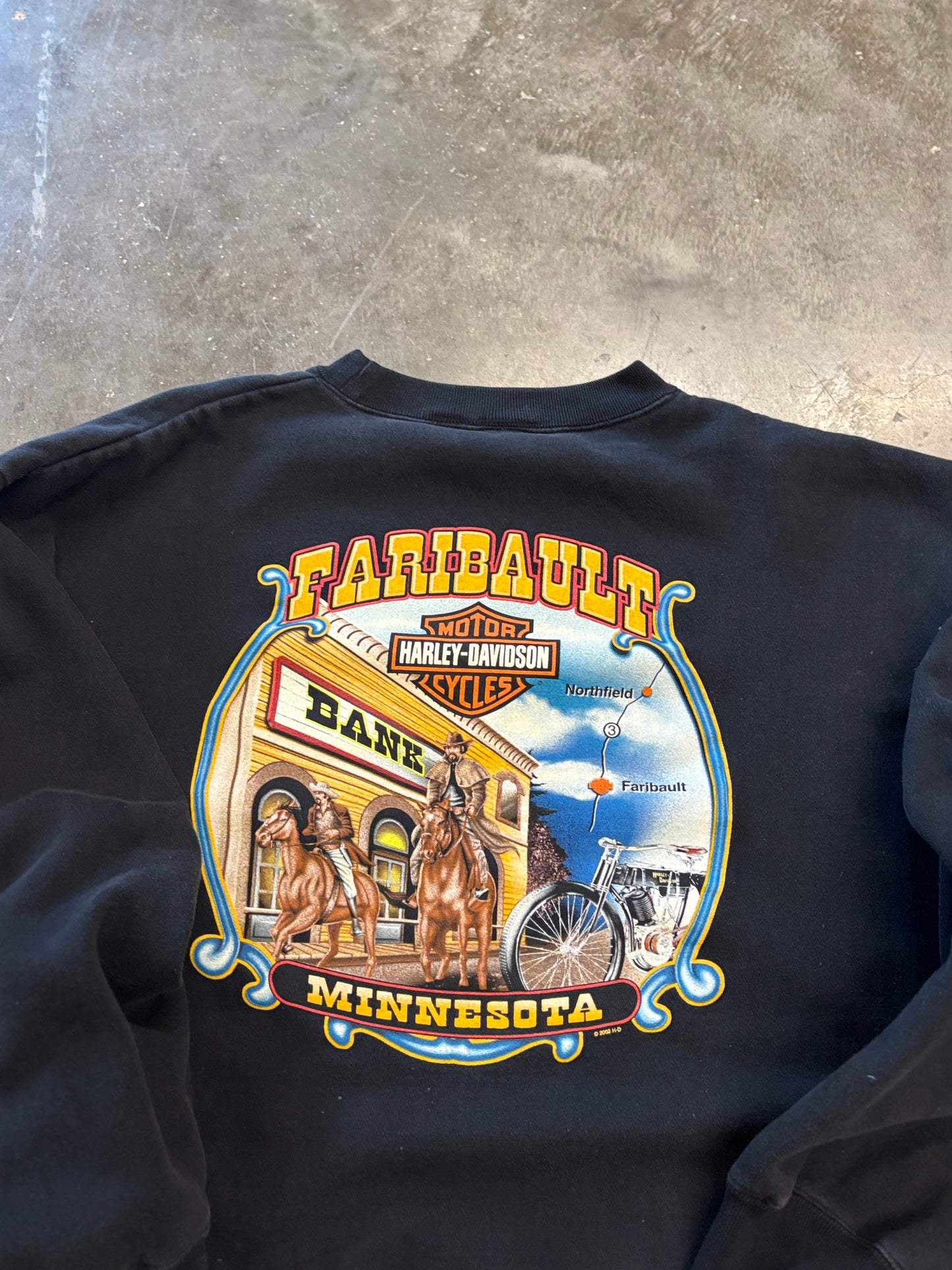 Vintage Harley Davidson Flame Crewneck size xxl