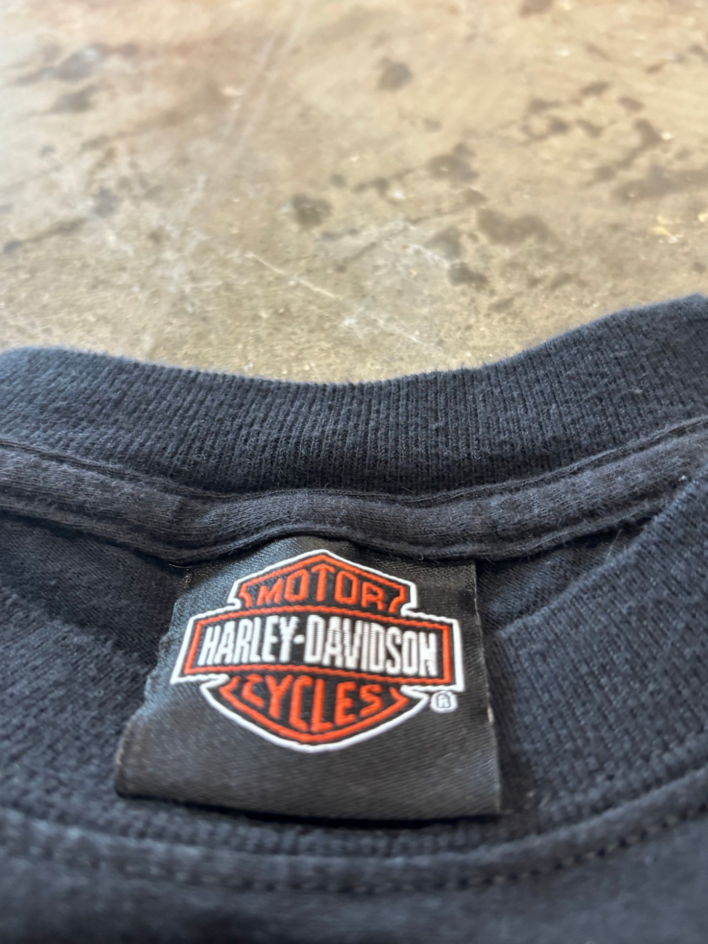 Harley Davidson skull pile long sleeve size large