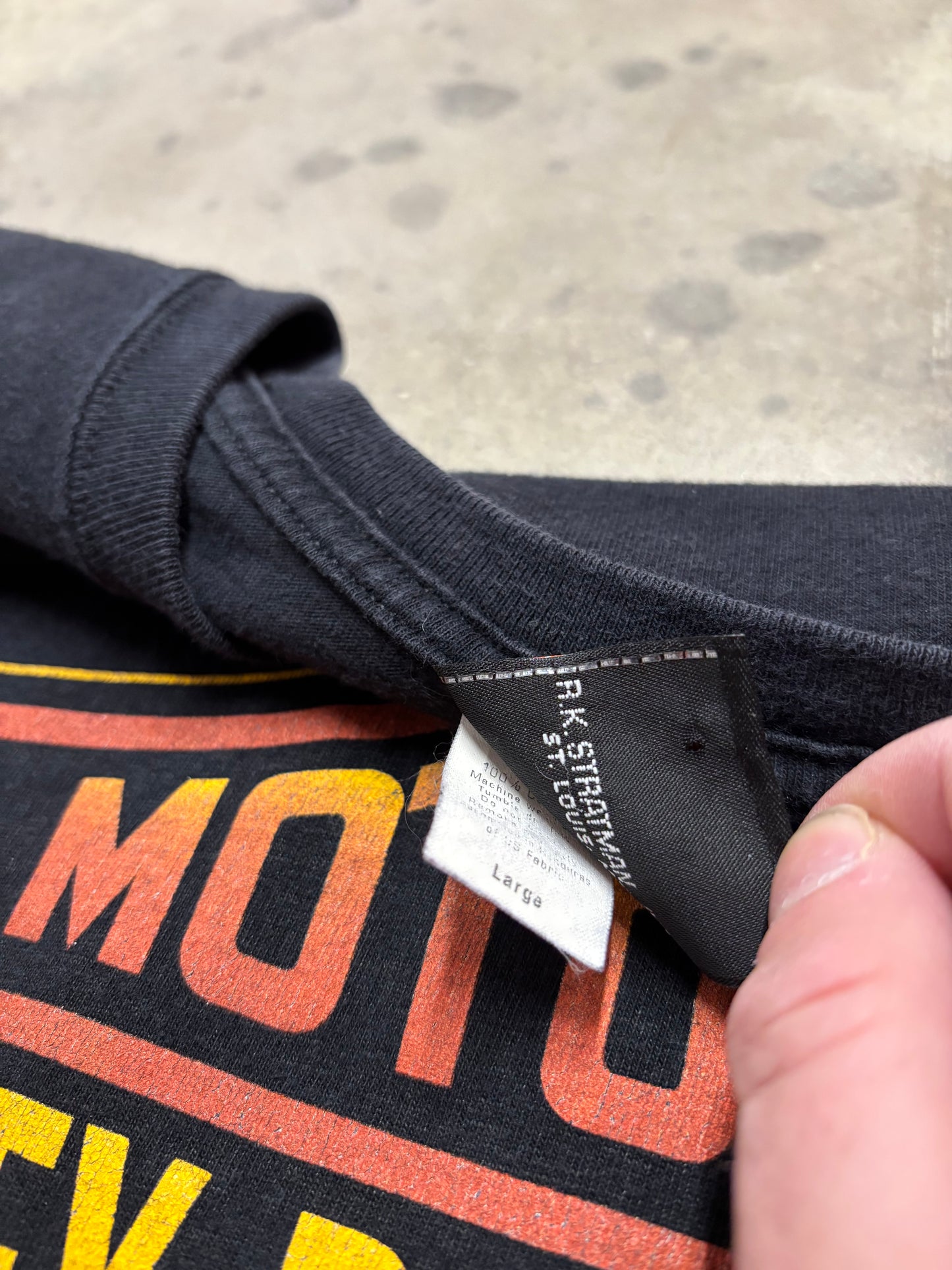 Vintage Harley Davidson inferno sleeve long sleeve shirt size large