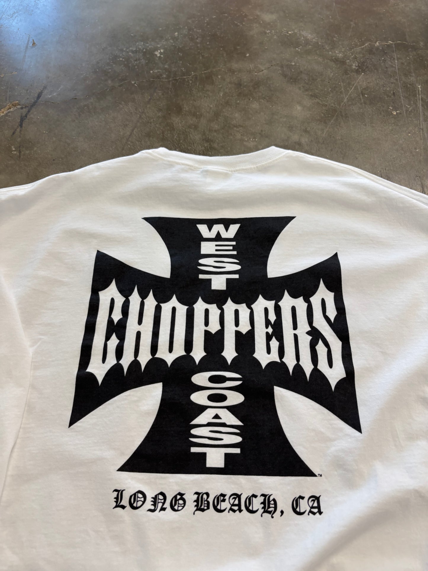 Vintage West Coast Choppers white long sleeve size xxxl