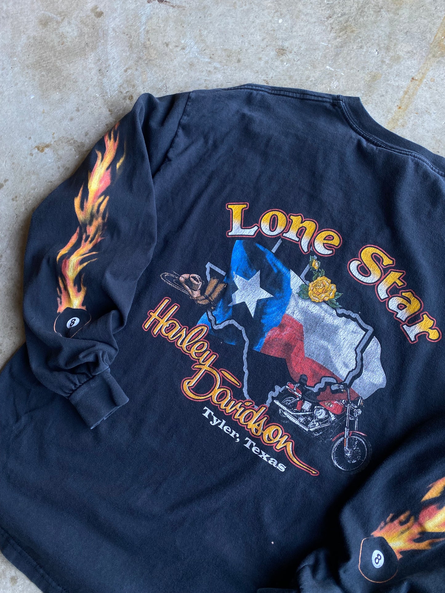 Harley Davidson Pool ball long sleeve shirt size extra large