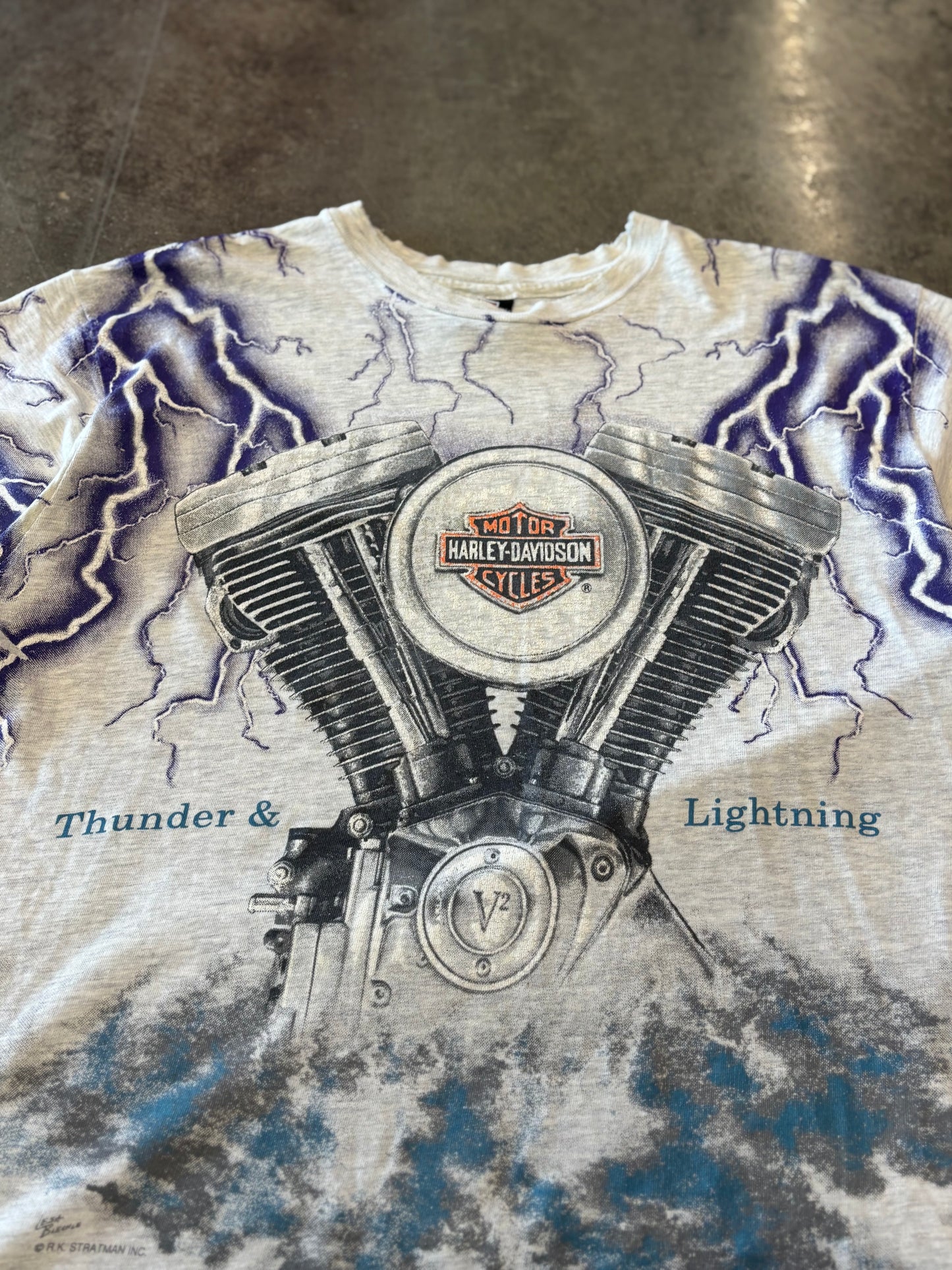 Vintage Harley Grey Lightning size large