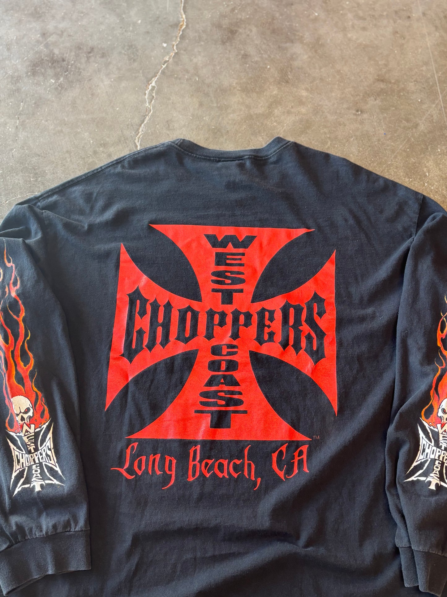 Vintage West Coast Choppers skill long sleeve size xxl