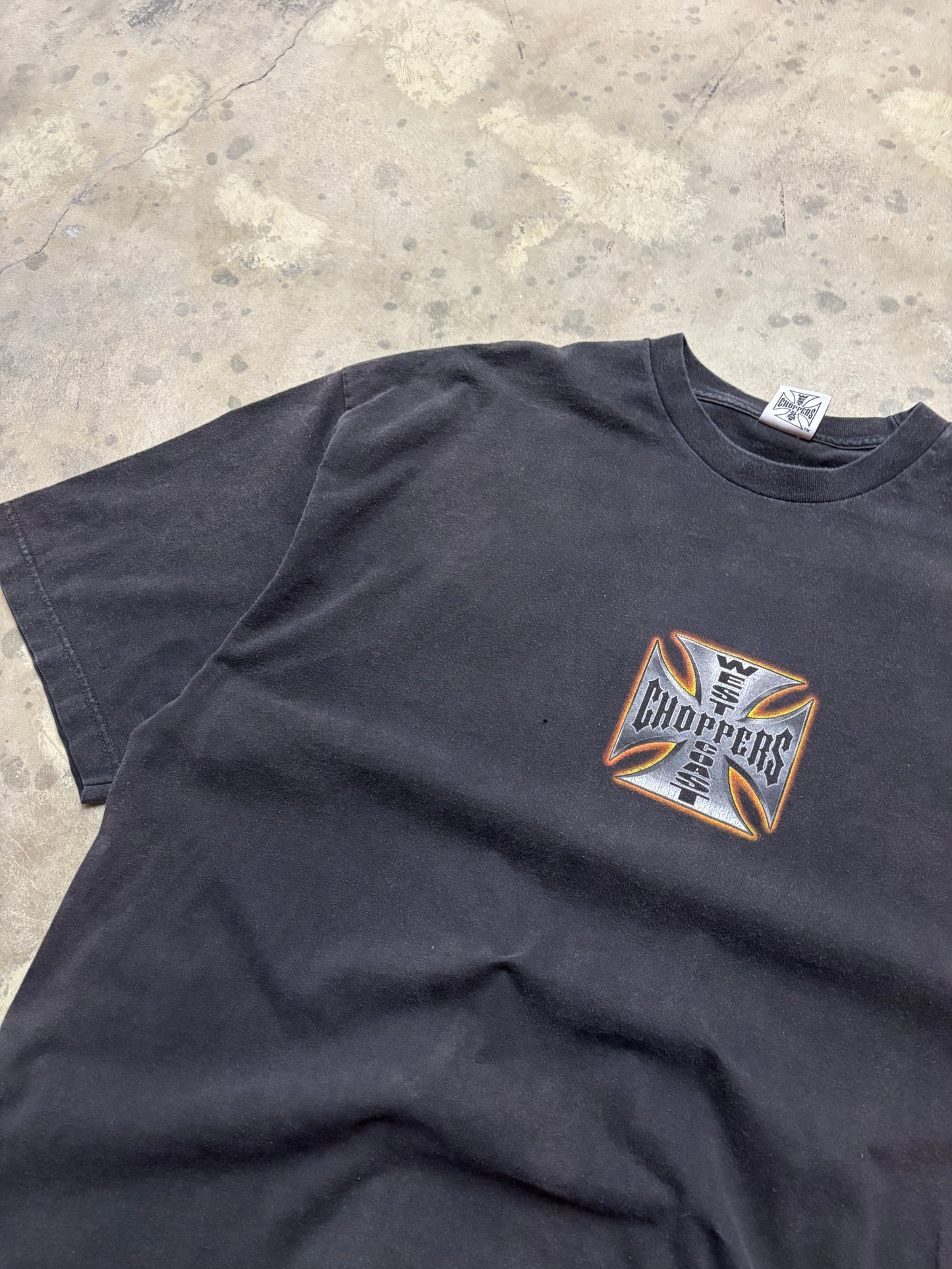 Vintage West Coast Choppers chrome shirt size xxl