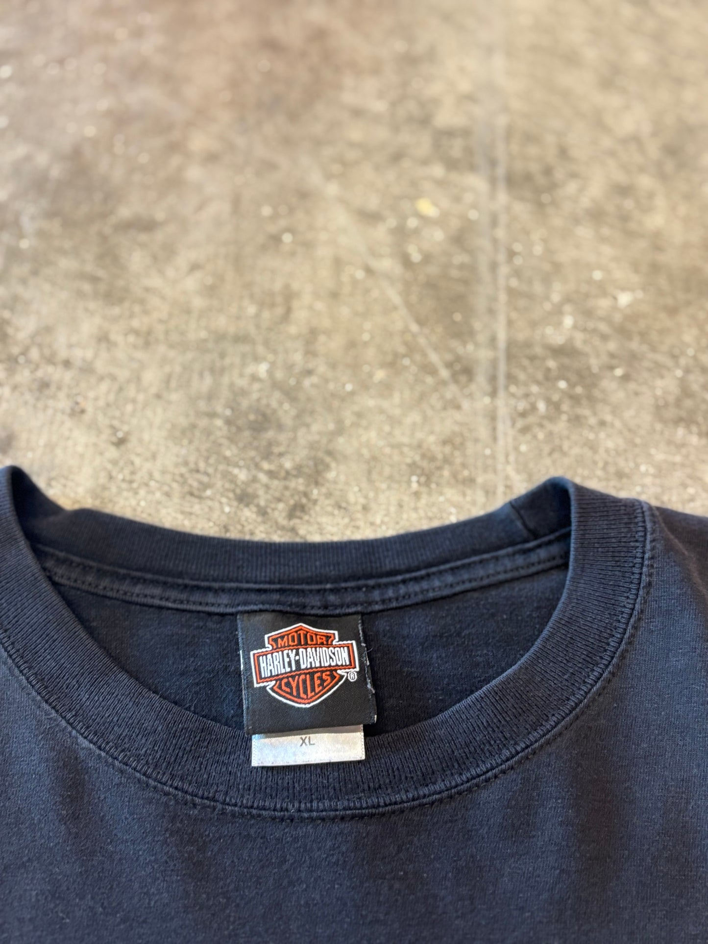 Harley Davidson chrome flame long sleeve size xl