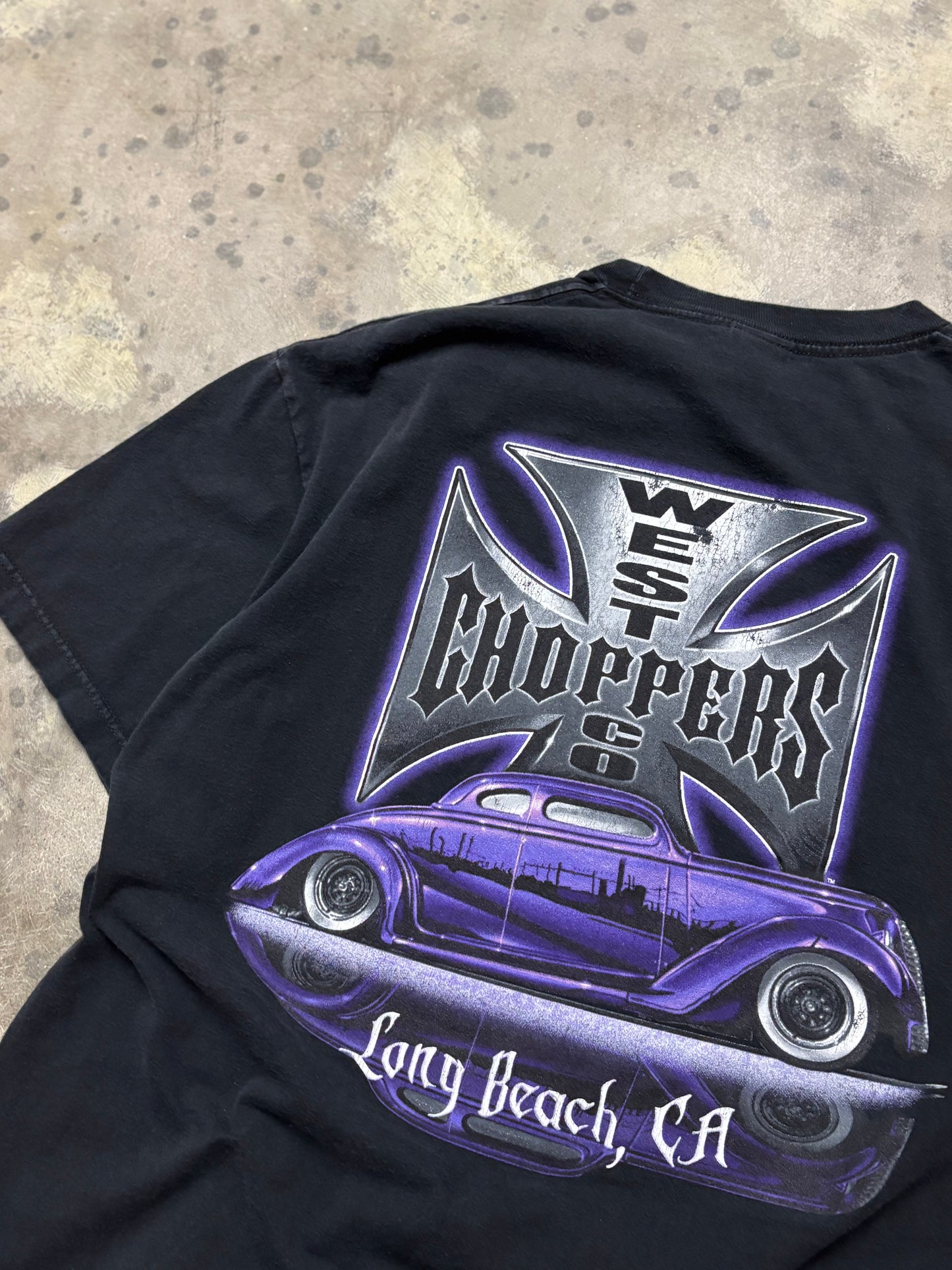 Vintage West Coast Choppers Purple shirt size XL