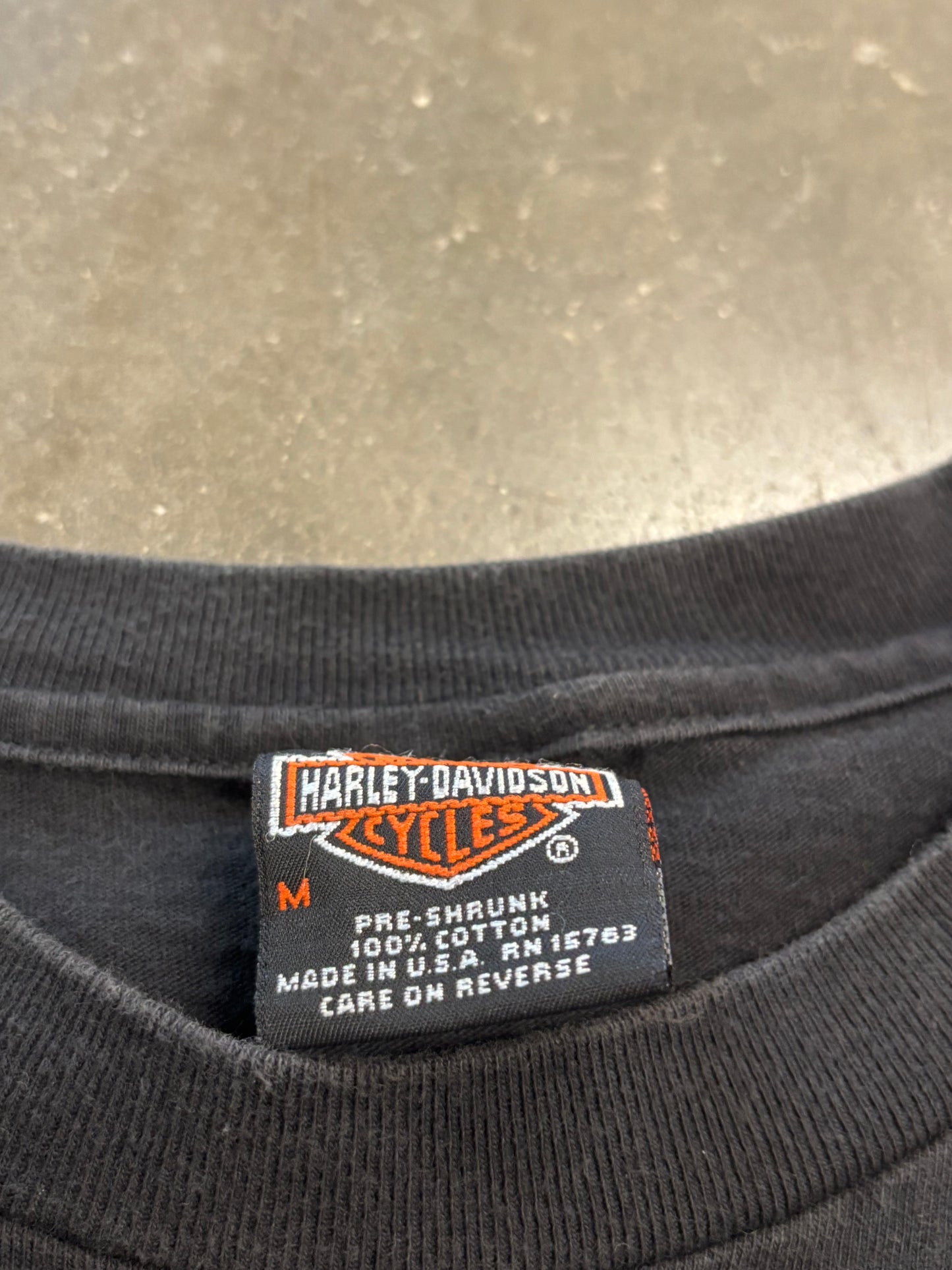 Vintage Harley Davidson Savanah shamrock long sleeve size medium