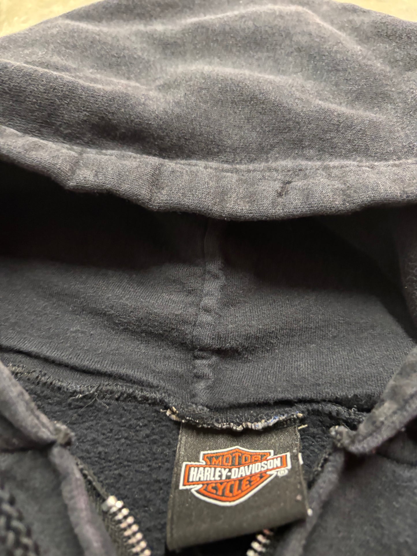 Vintage Harley Davidson gambler zip up hoodie size large