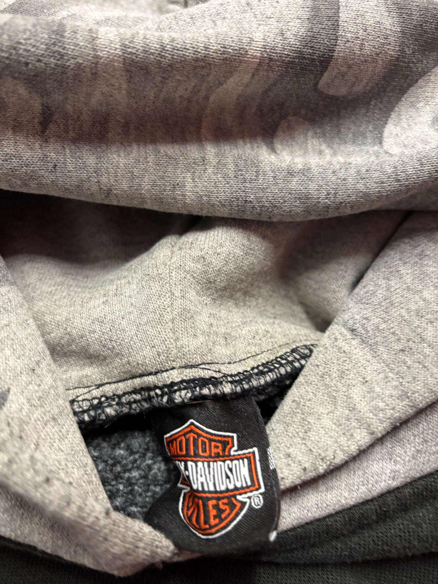 Vintage Harley Davidson flame sleeve hoodie size XL