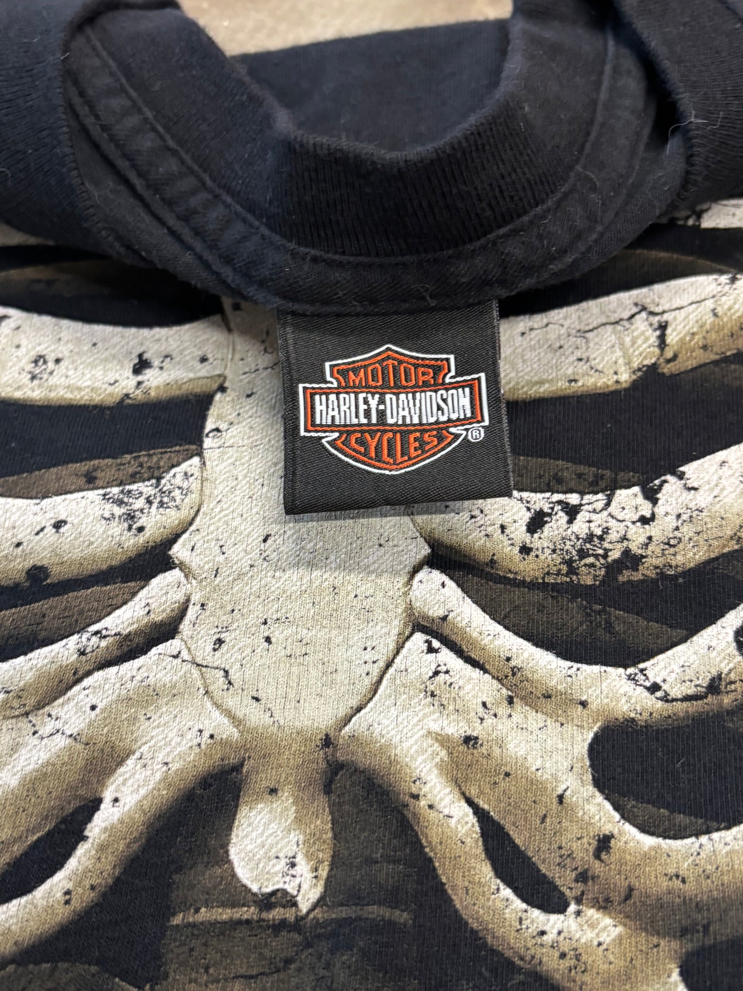 Vintage Harley Davidson skull long sleeve 2XL