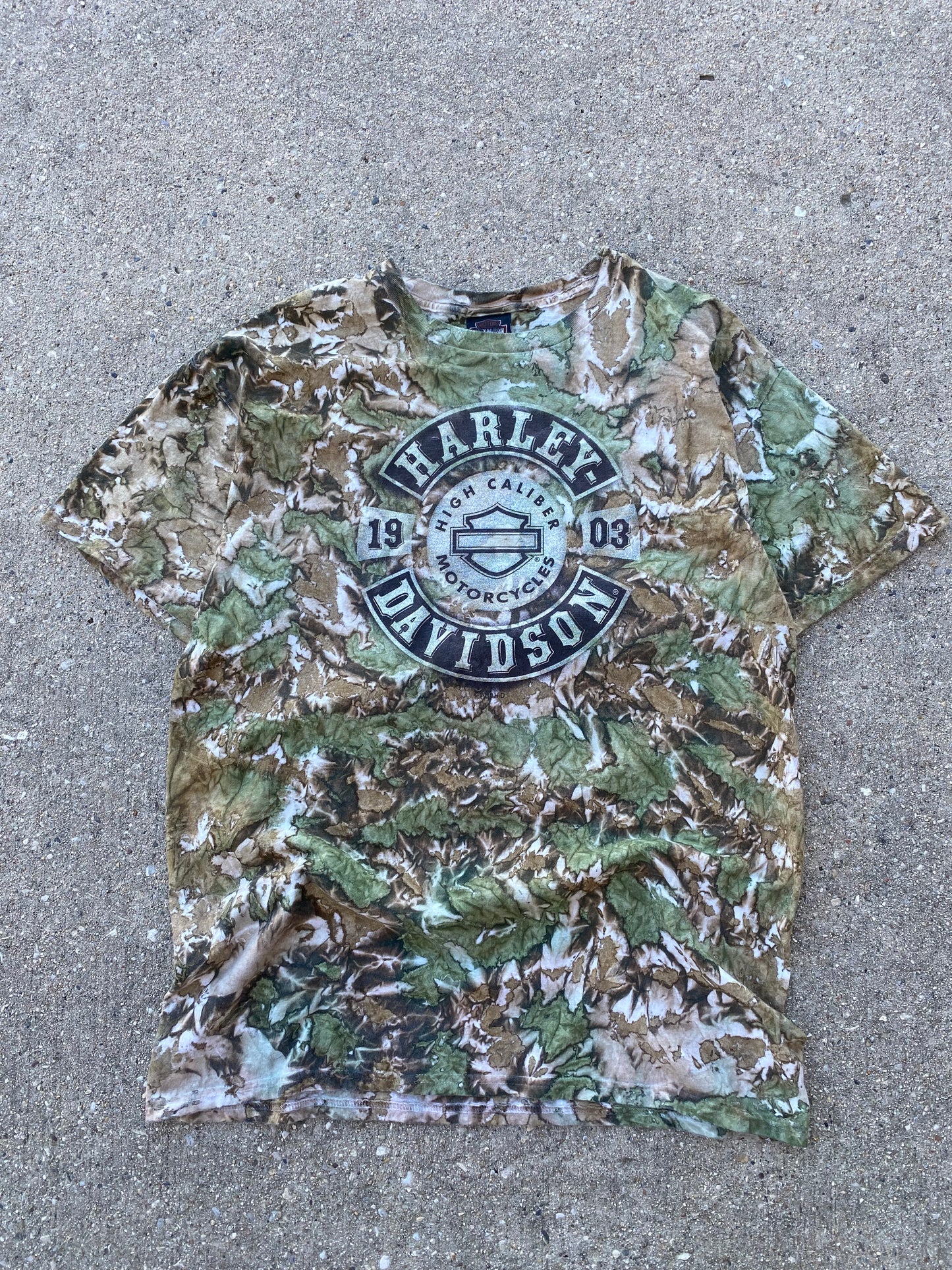 Harley Davidson Real Tree tie dye shirt size large