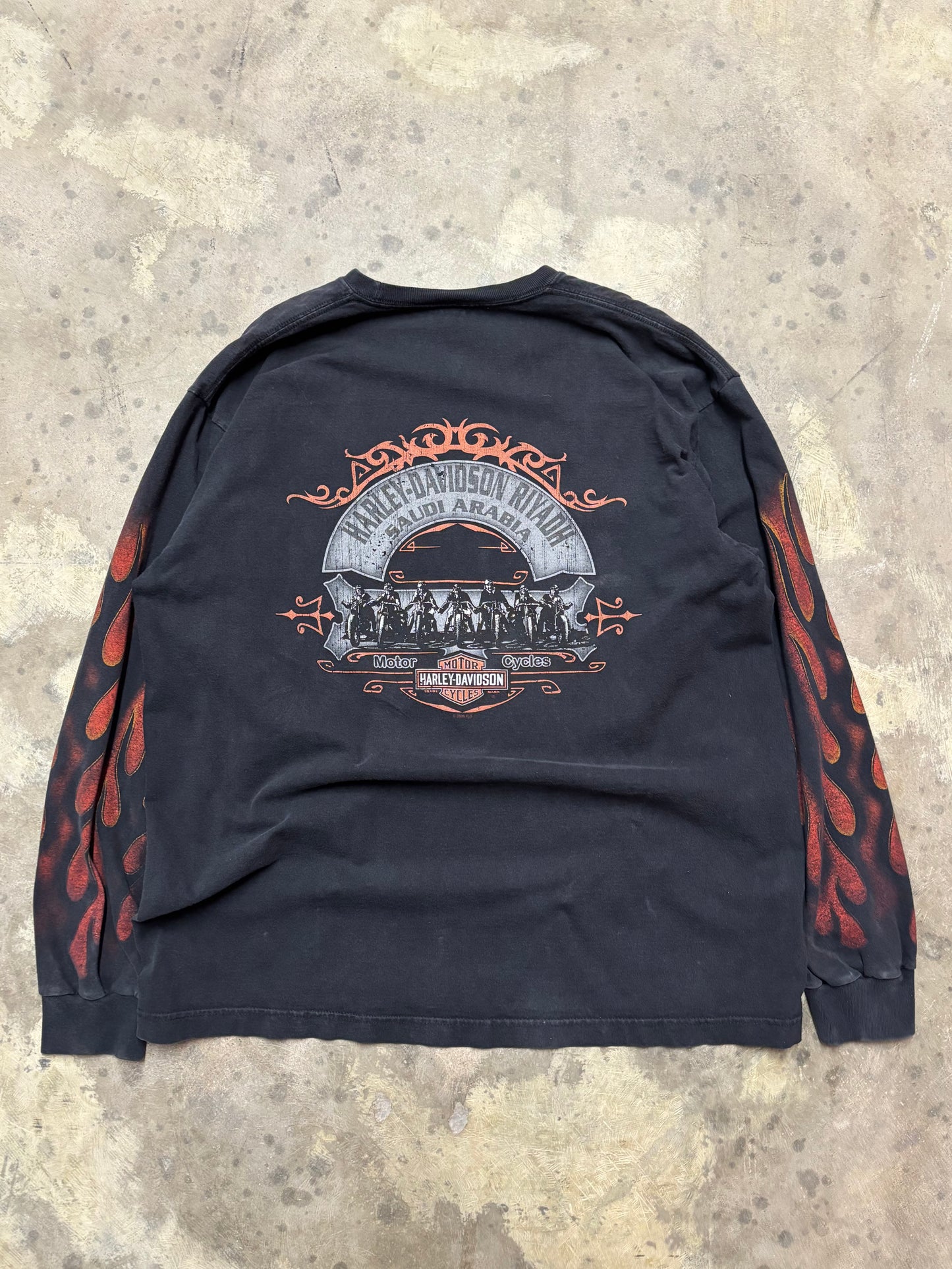 Harley Davidson Inferno shield long sleeve size extra large