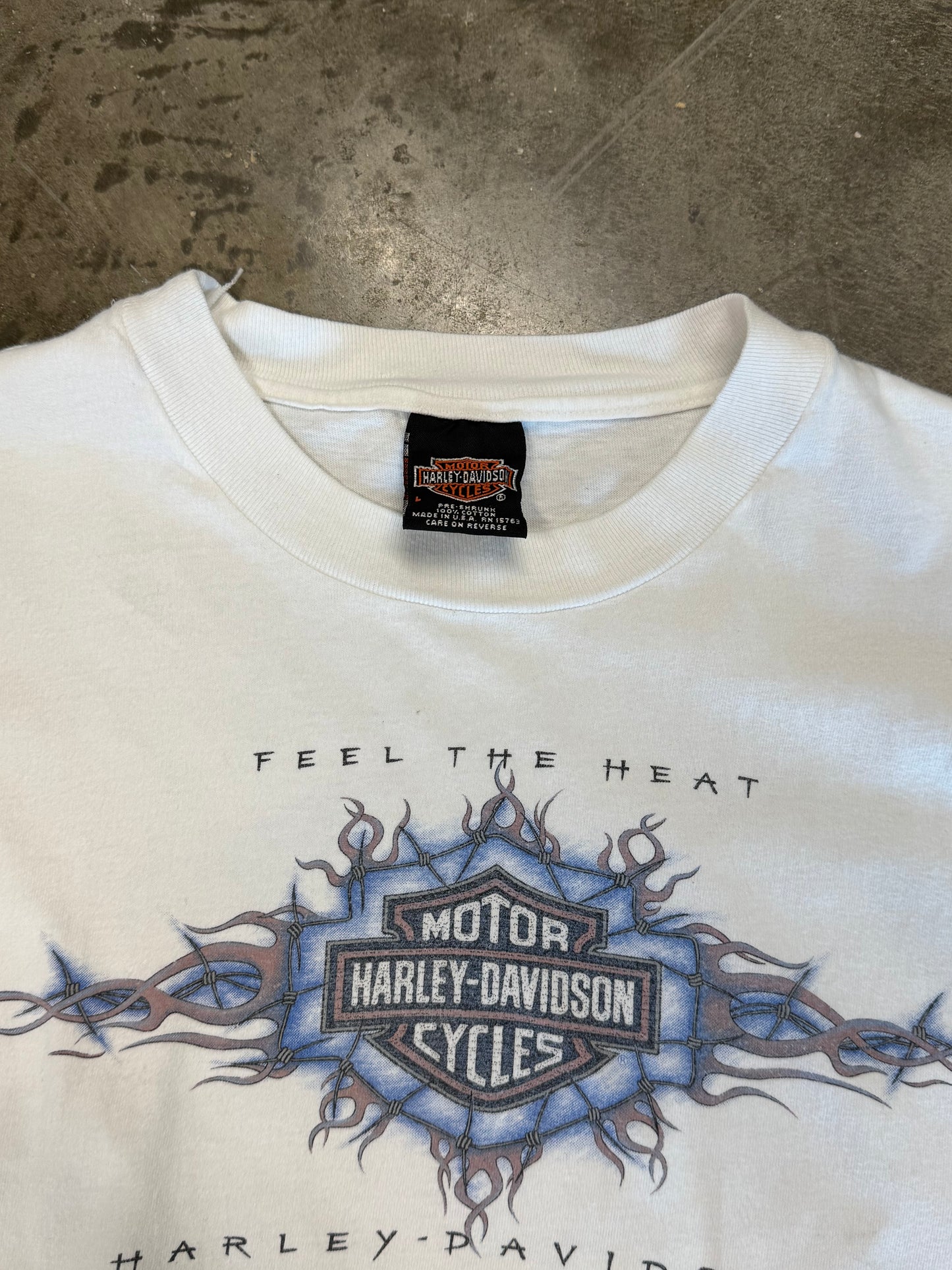 Vintage Harley Davidson Feel the heat long sleeve size large
