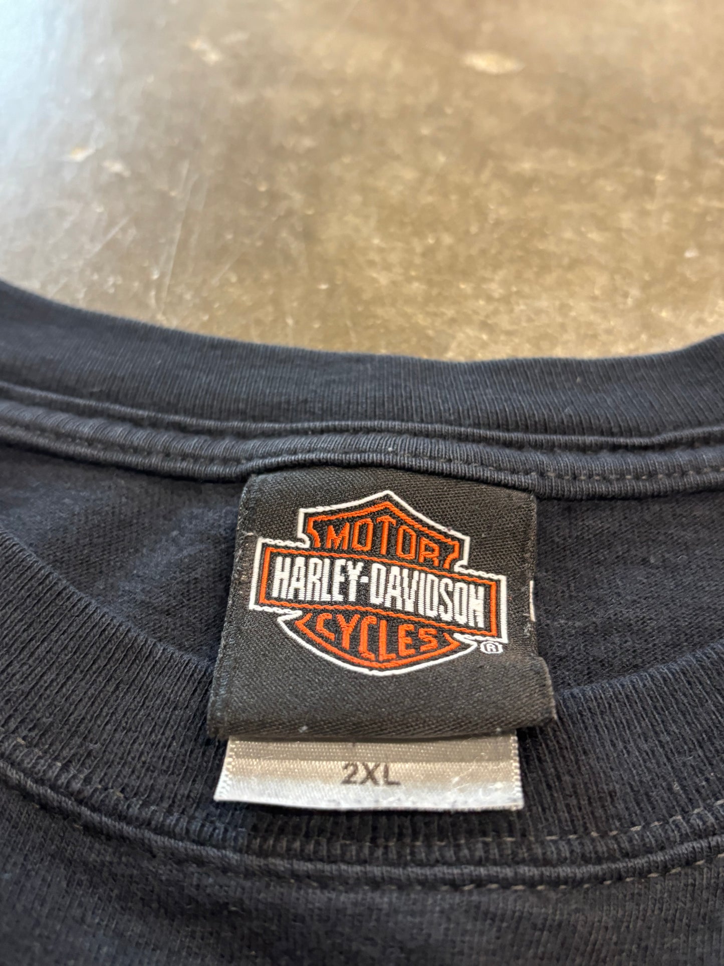 Vintage Harley Davidson Chrome Flame long sleeve size XXL