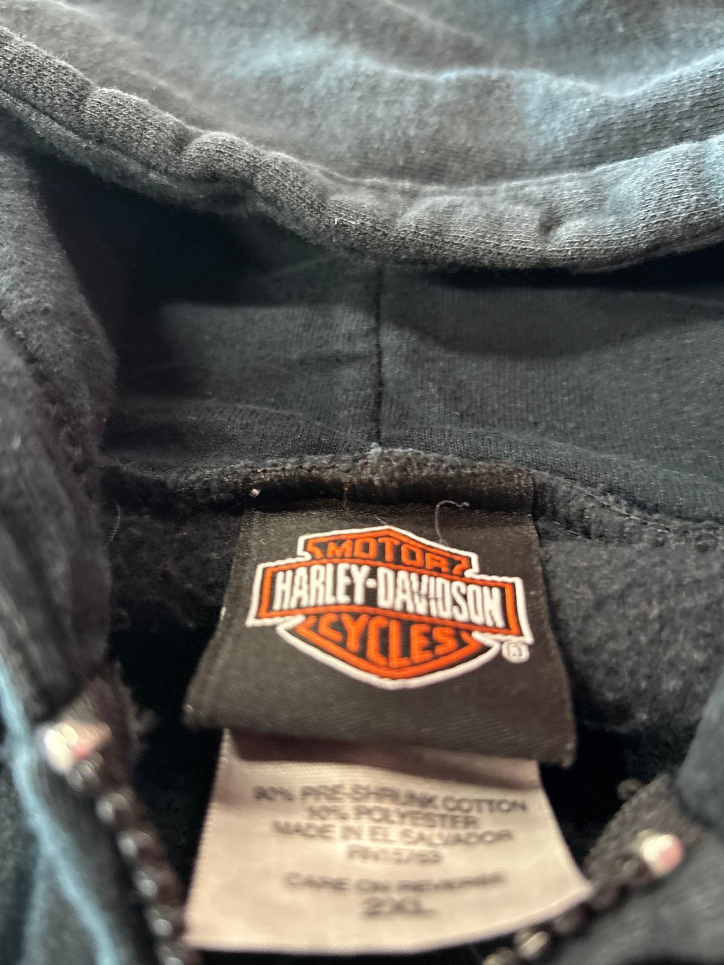 Vintage Harley Davidson tribal zip up hoodie size xxl