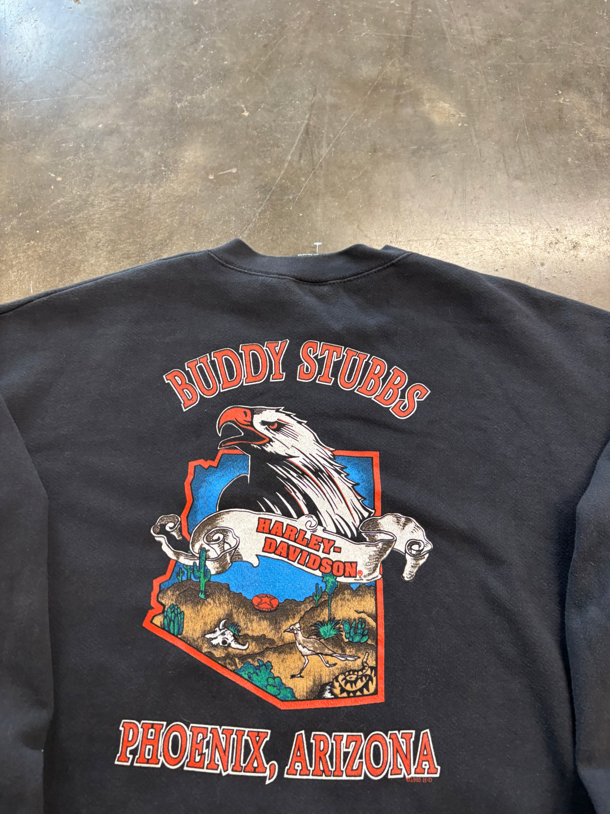 Vintage Harley Davidson rainbow flame sweatshirt size xxl