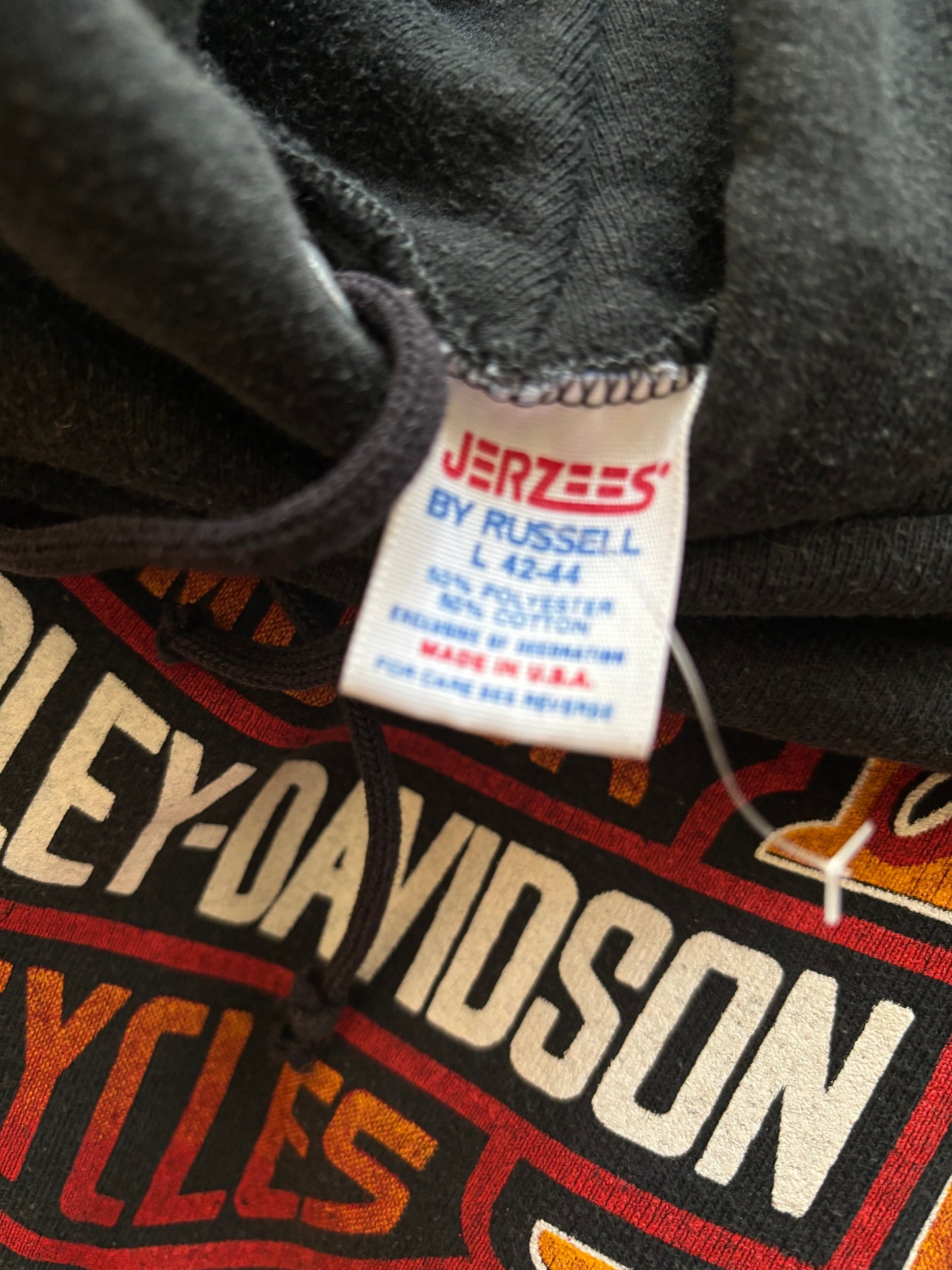 Vintage Harley Davidson flame ball hoodie size large