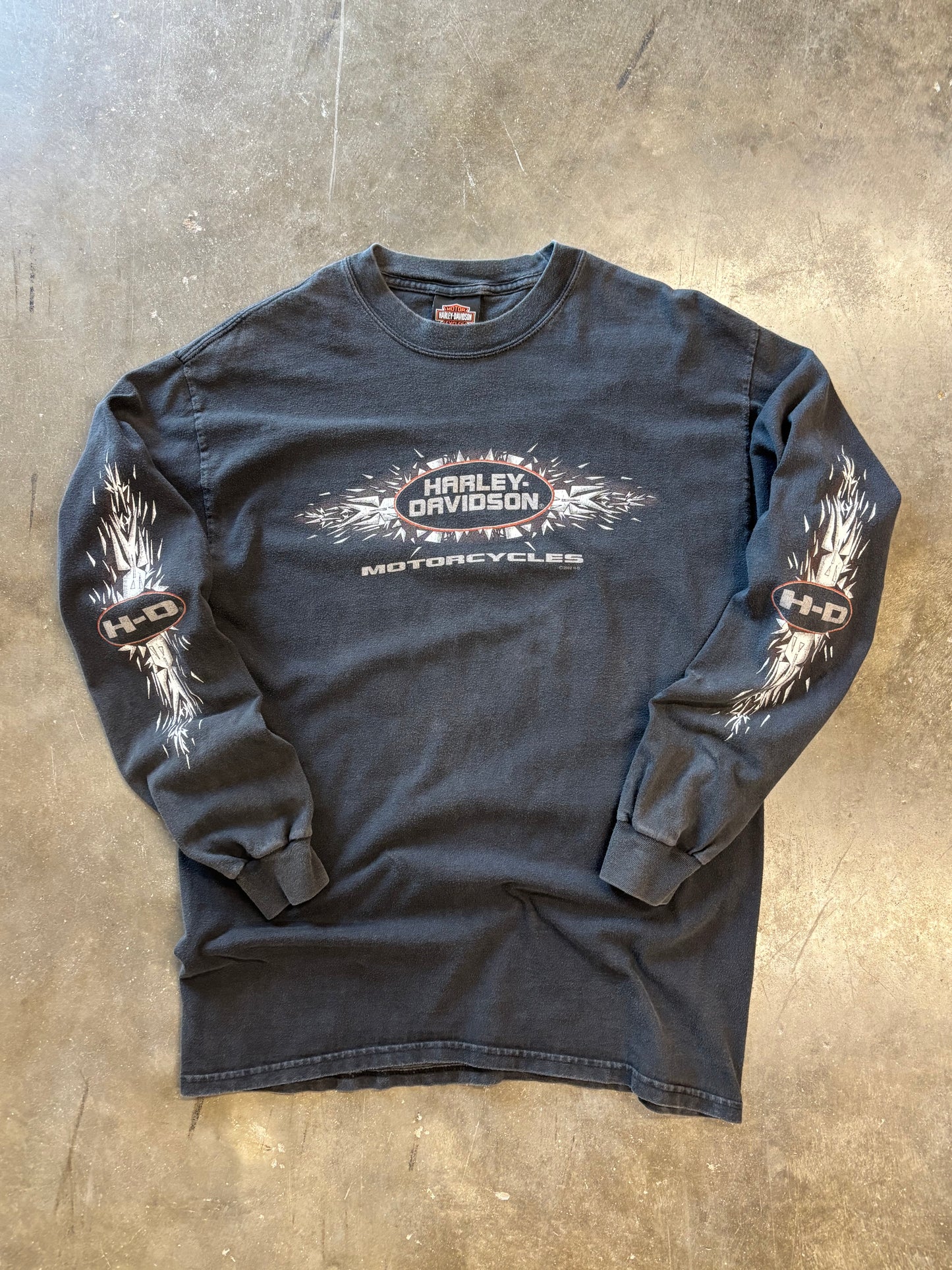 Vintage Harley Davidson Shattered long sleeve size medium