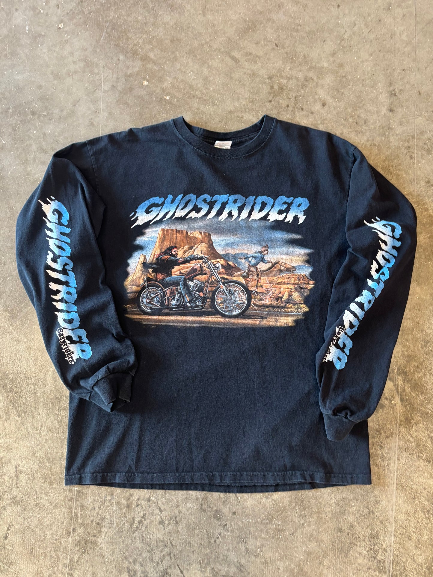 Vintage EasyRiders Ghostrider long sleeve shirt size xl