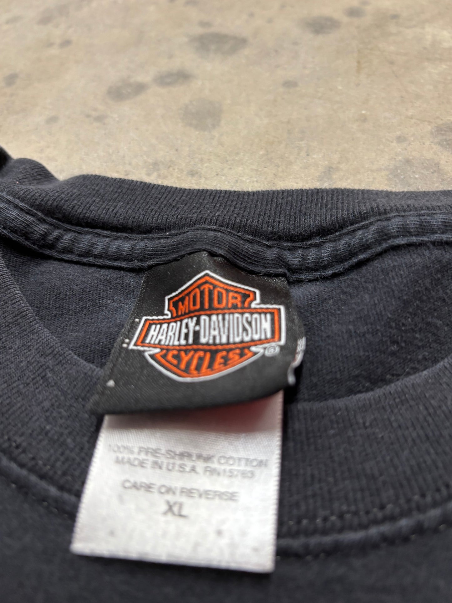 Vintage Harley Davidson skull flame long sleeve shirt size XL