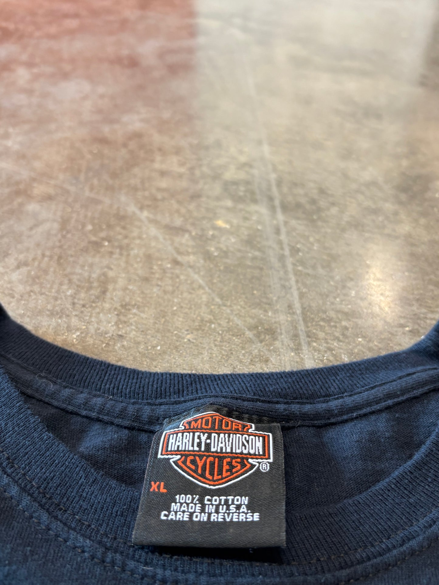 Vintage Harley Davidson Green Flame long sleeve size xl shirt