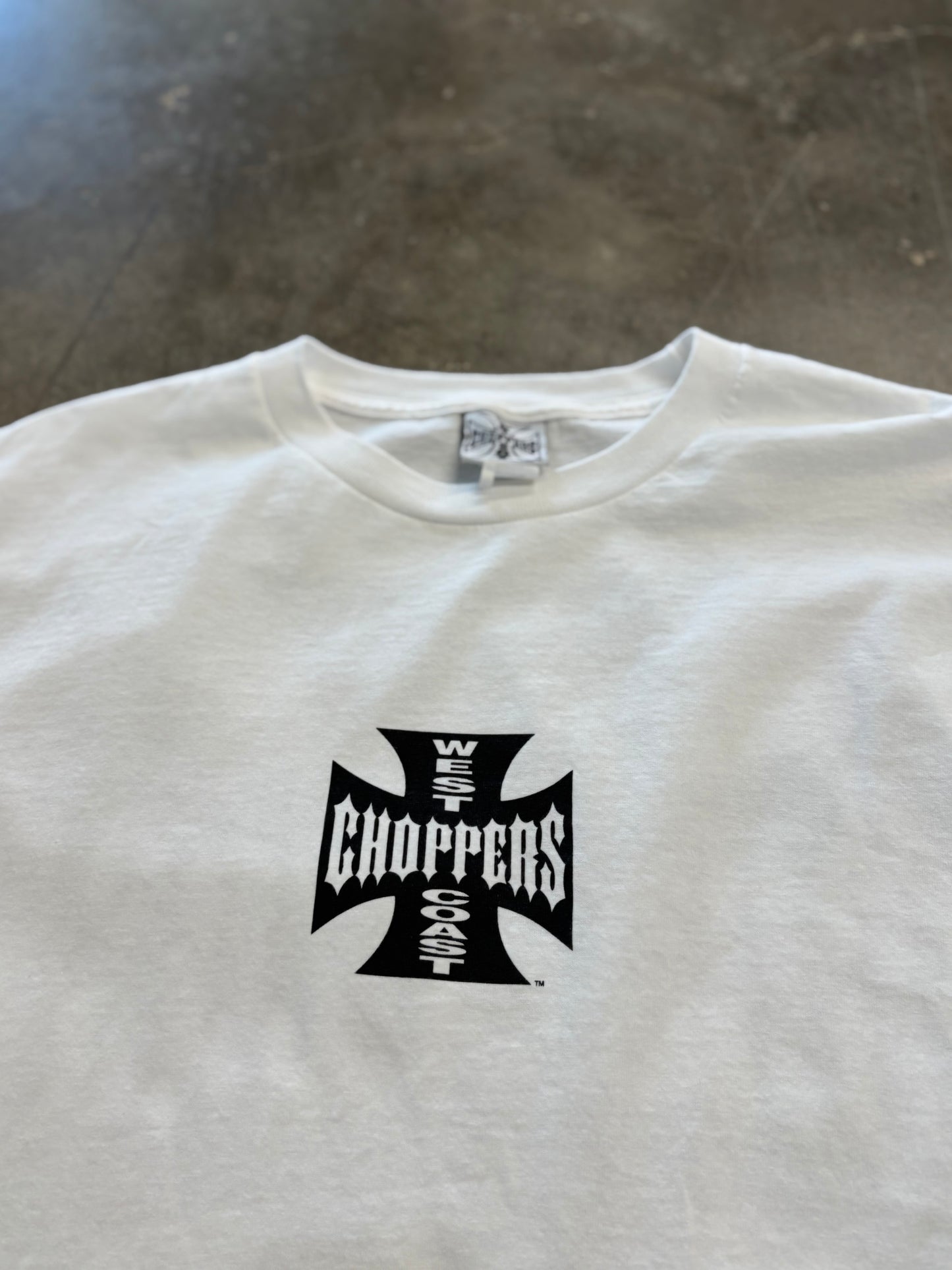 Vintage West Coast Choppers white long sleeve size xxxl
