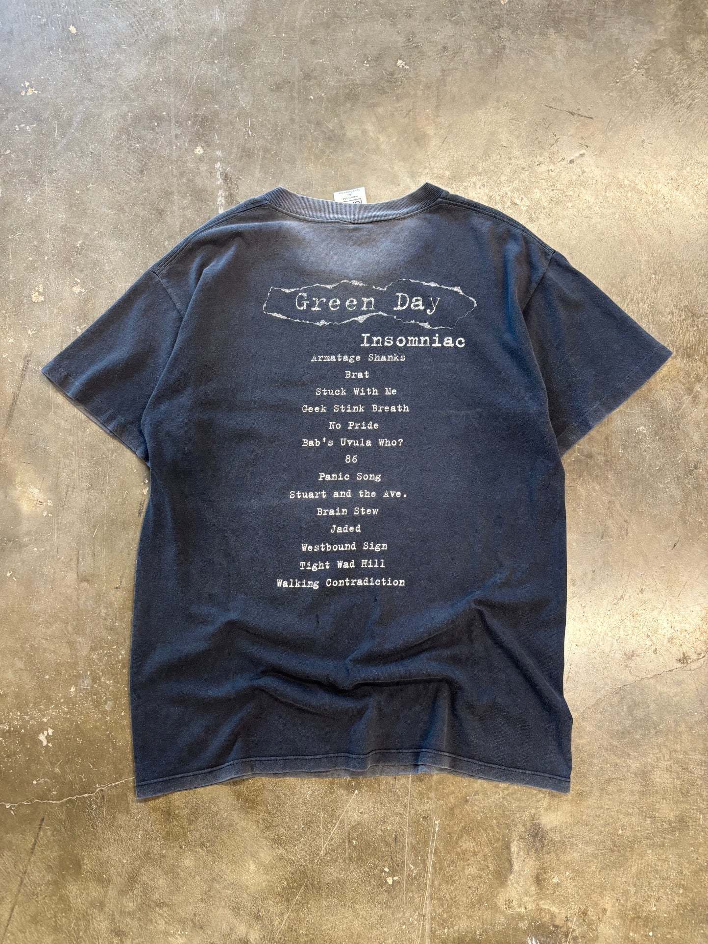 Vintage Green Day Insomniac shirt size medium