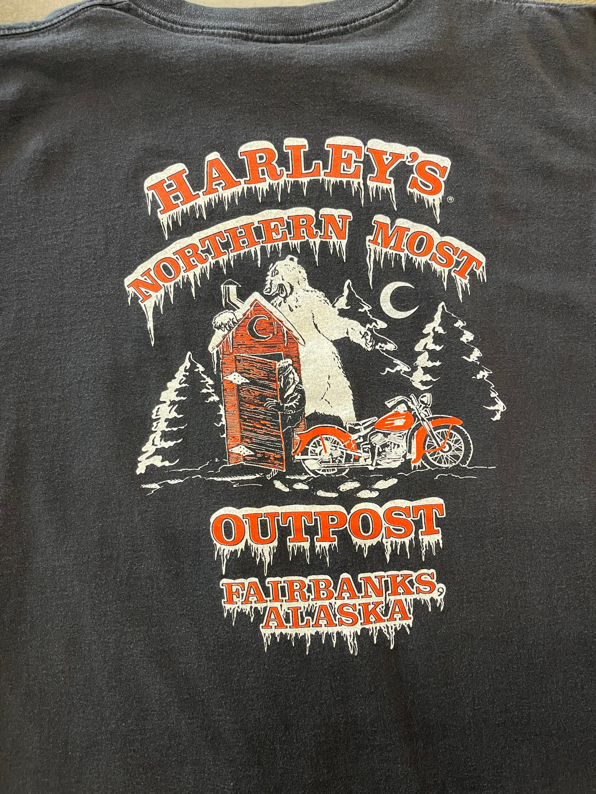 Vintage Harley Davidson loud pipes save lives shirt size large