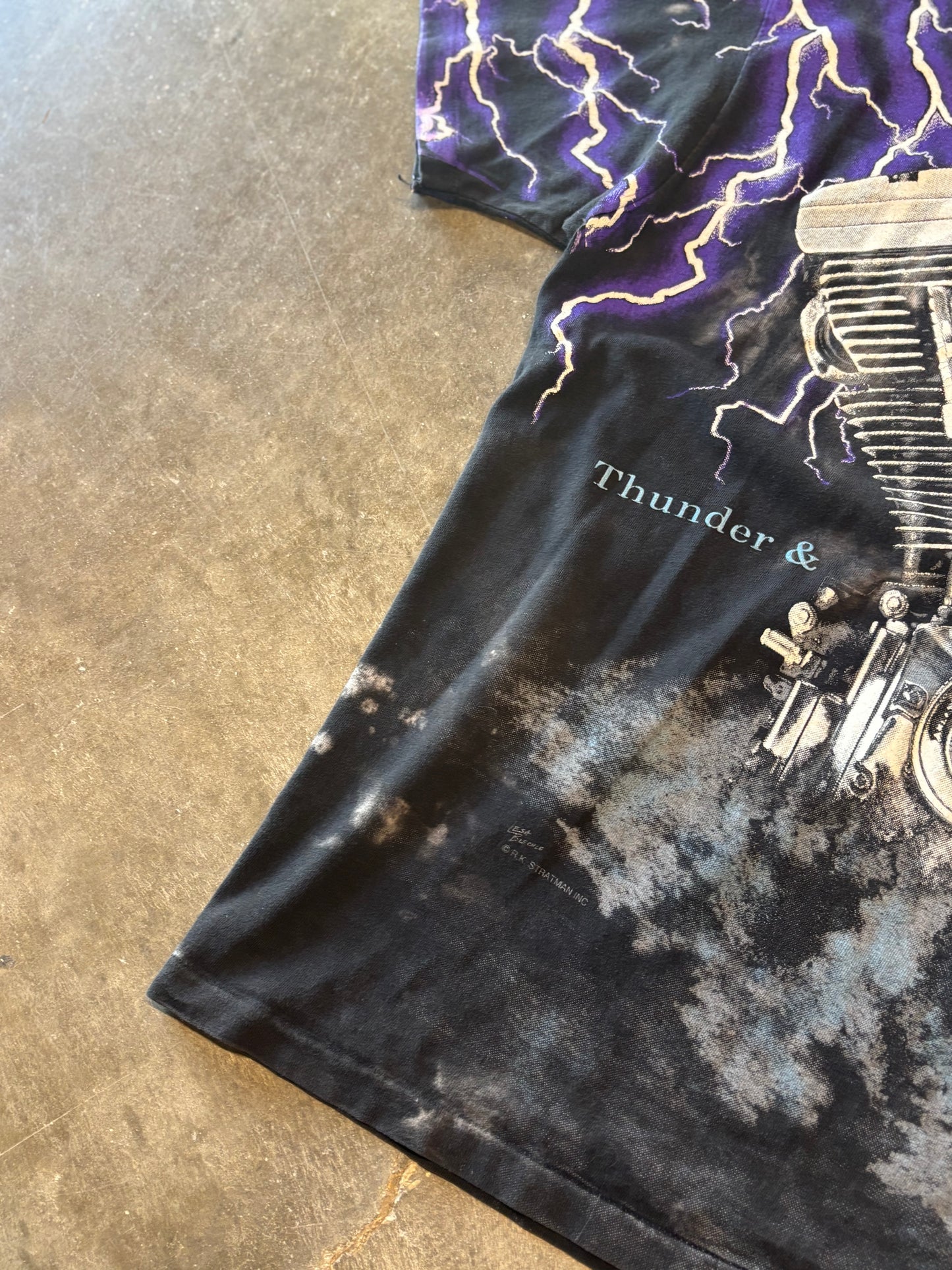 Vintage Harley Davidson purple Lightning