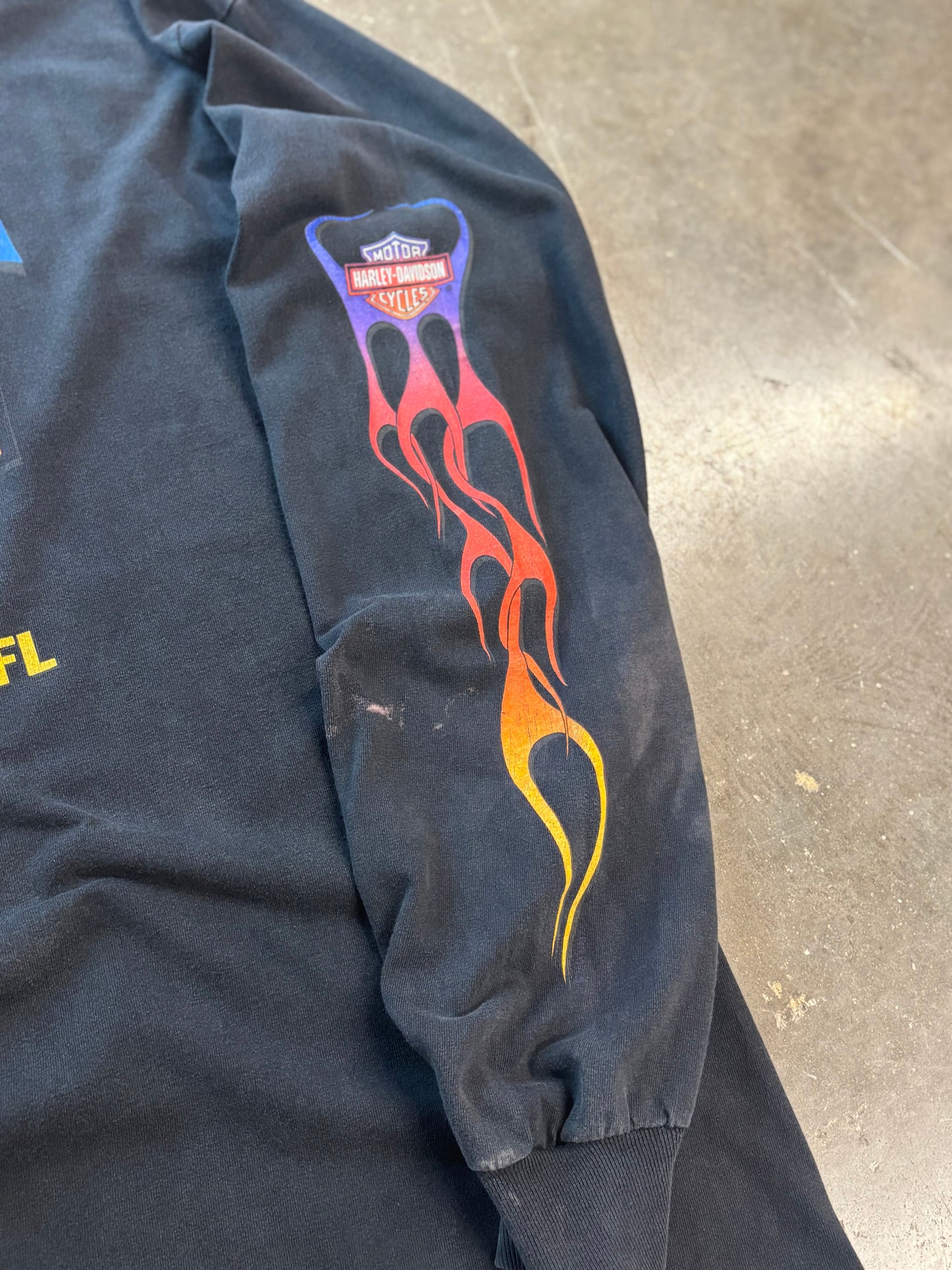 Vintage Harley Davidson Rainbow long sleeve size XXL
